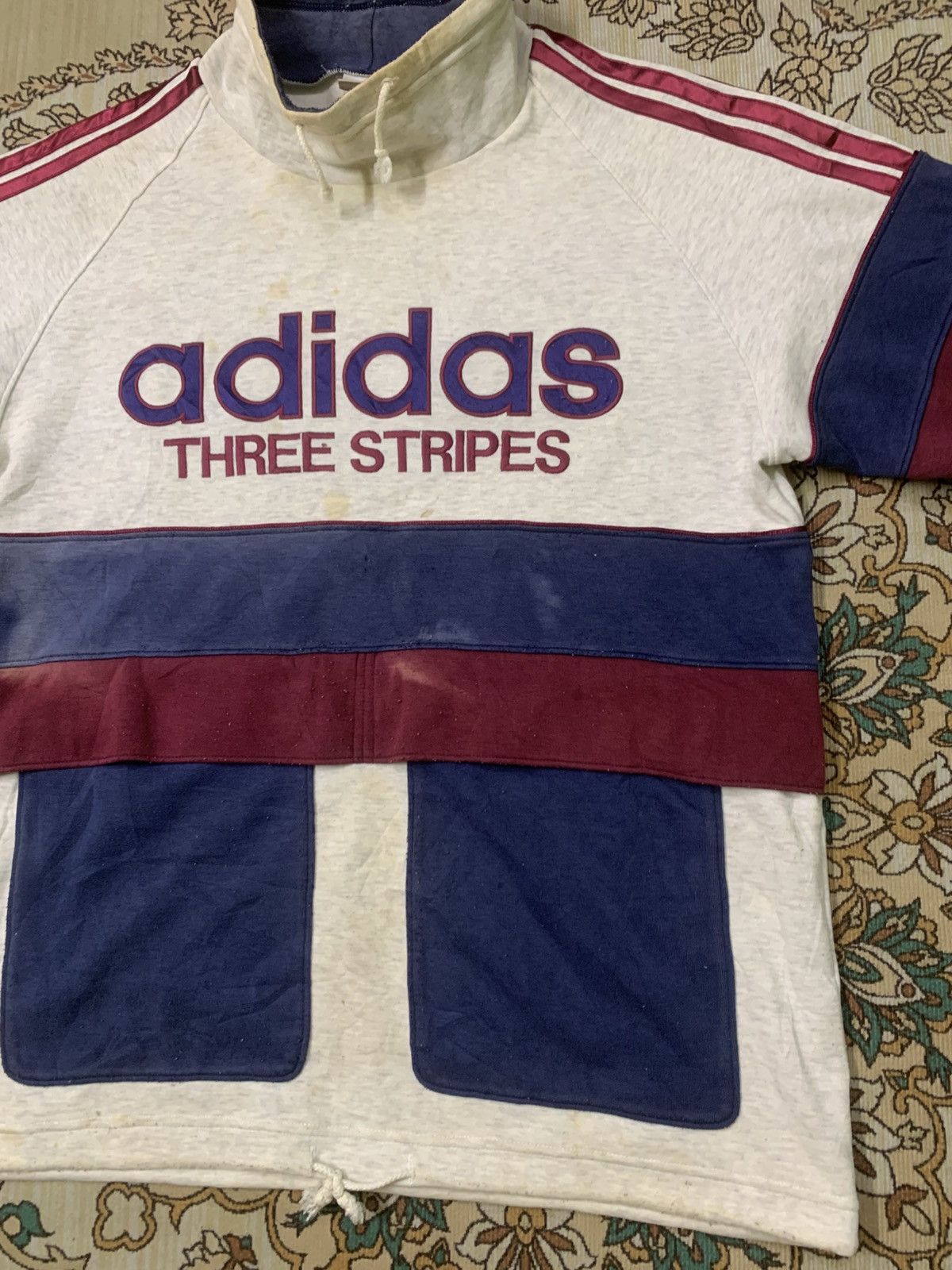 Adidas VINTAGE ADIDAS SWEATSHIRTS 90s BIG LOGO Size US M / EU 48-50 / 2 - 6 Thumbnail