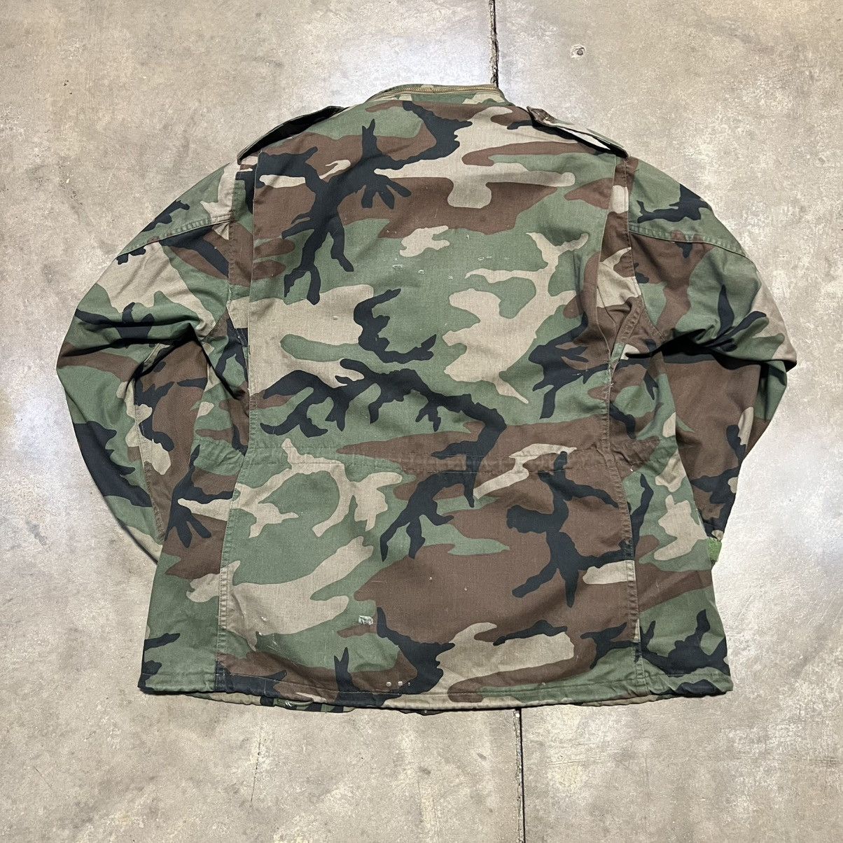 Cabelas × Vintage Vintage 80s Cabelas M65 Military Jacket Camouflage Woodland Size US L / EU 52-54 / 3 - 6 Thumbnail