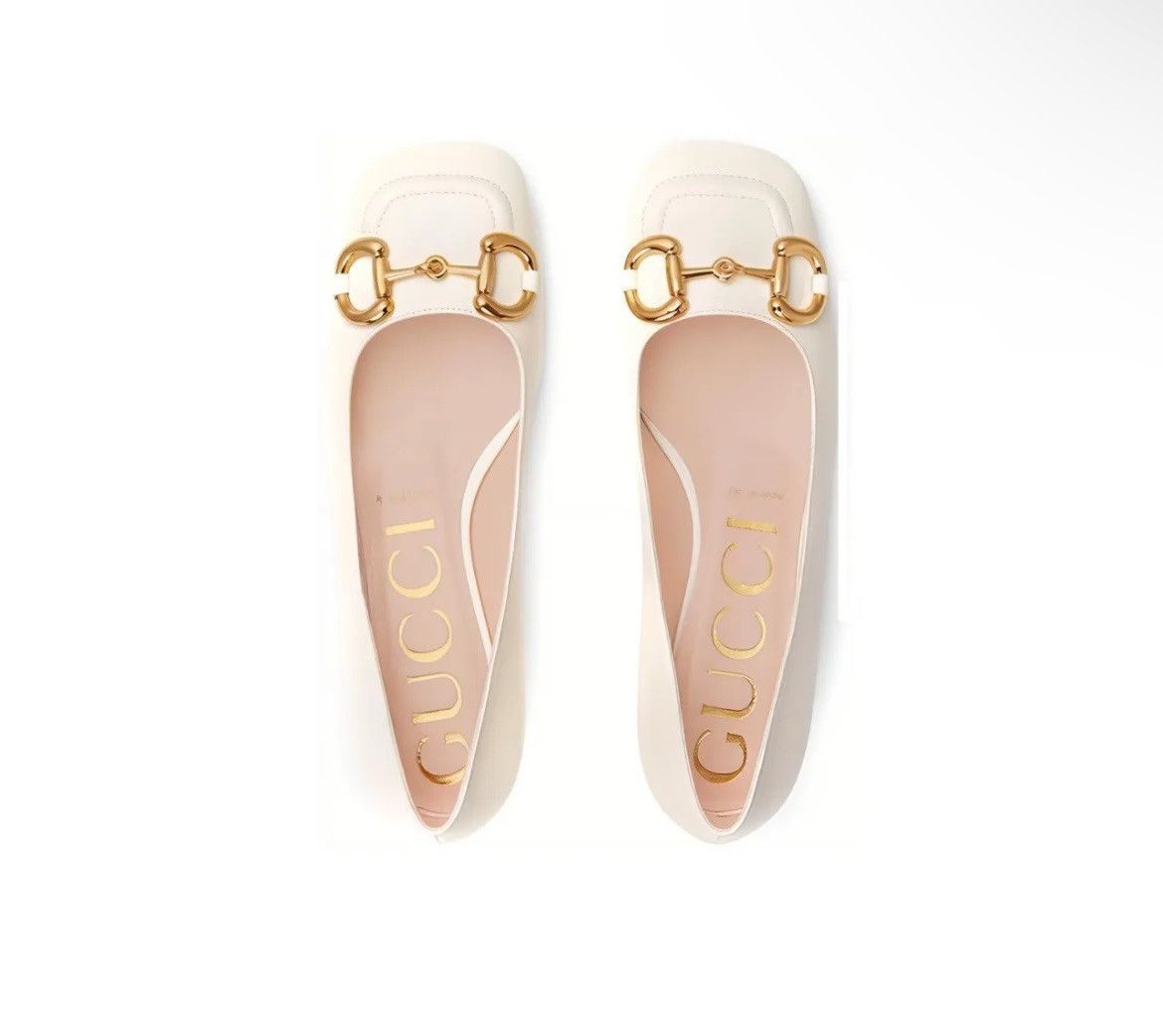 Gucci Gucci Horsebit Detail Ballet Leather Malaga Kid Flat Size US 10.5 / IT 40.5 - 2 Thumbnail