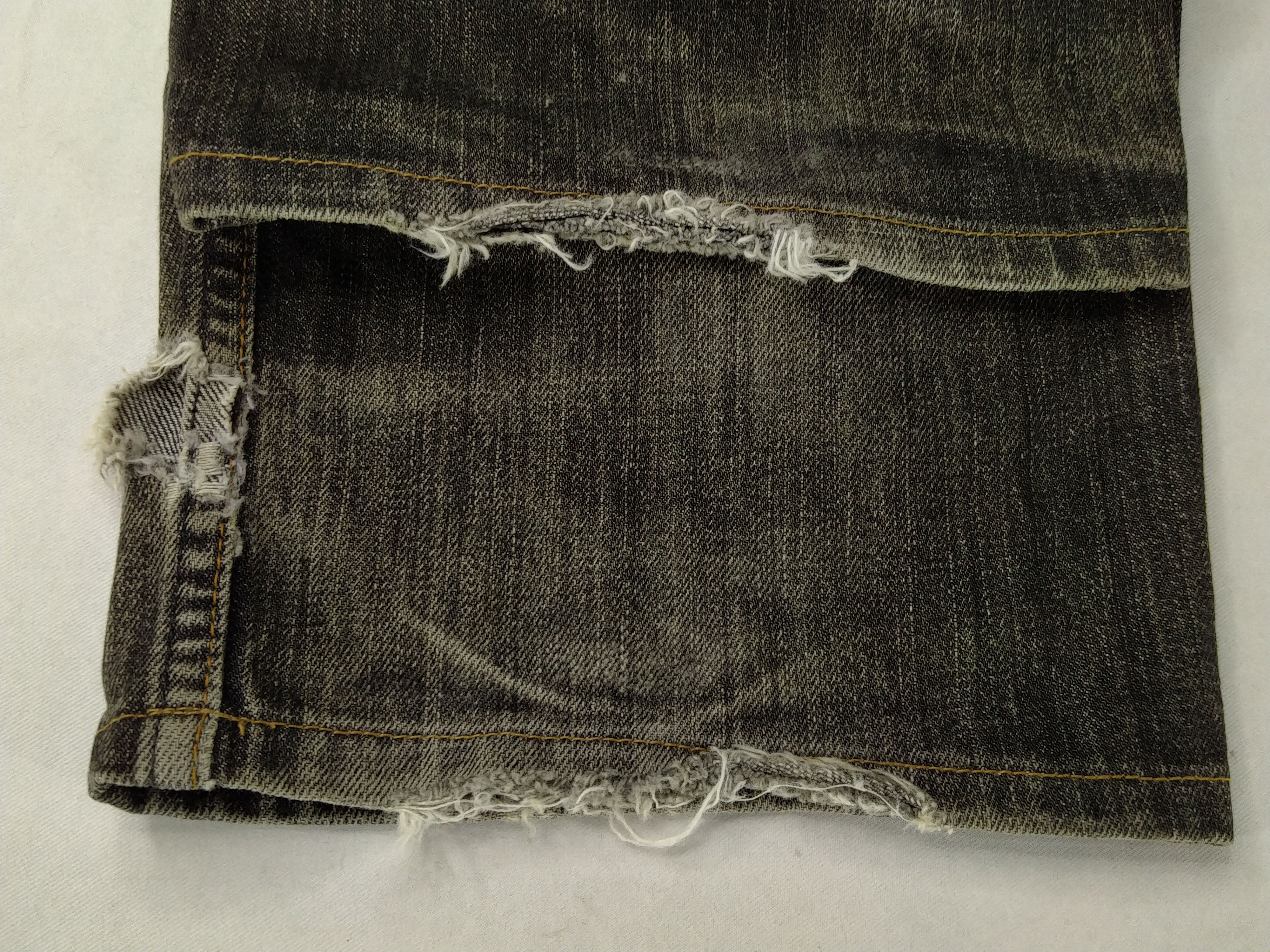 Levi's Black Distressed Vintage Levi's 502 34x28 Denim -JN937 Size US 34 / EU 50 - 12 Thumbnail