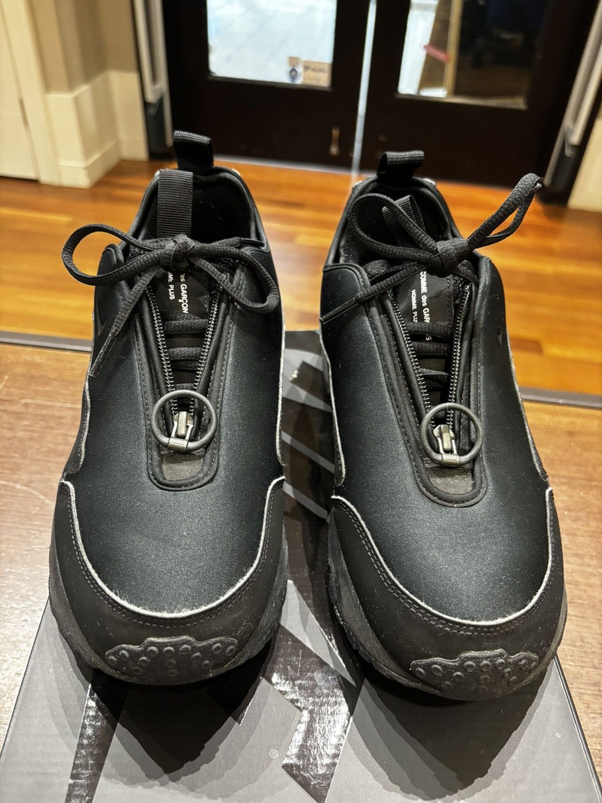 Comme des Garcons × Nike Nike X CDG Sunder SP Black Size US 9.5 / EU 42-43 - 4 Thumbnail