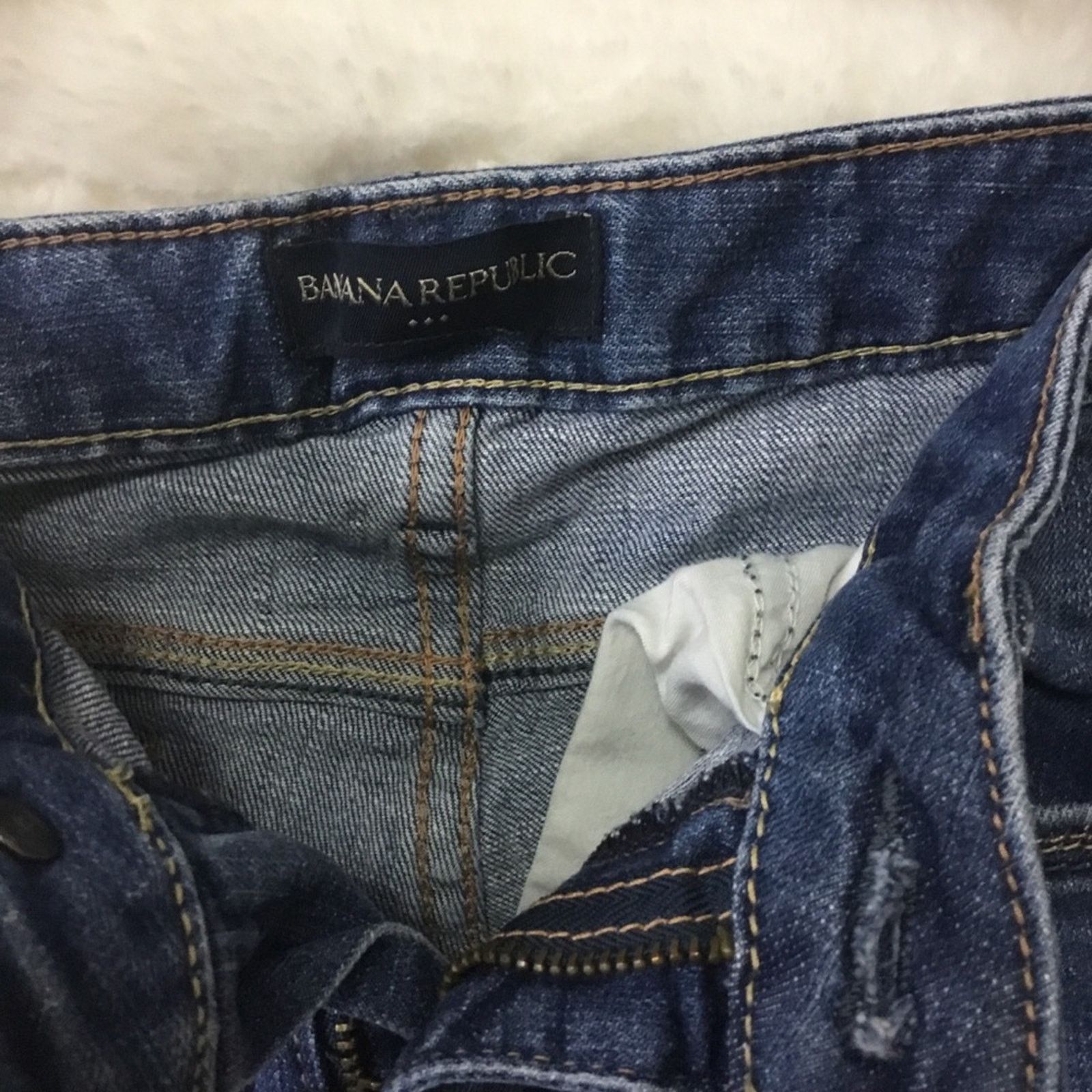 Banana Republic Banana Republic Blue Cuffed Jeans Size 27" / US 4 / IT 40 - 3 Thumbnail