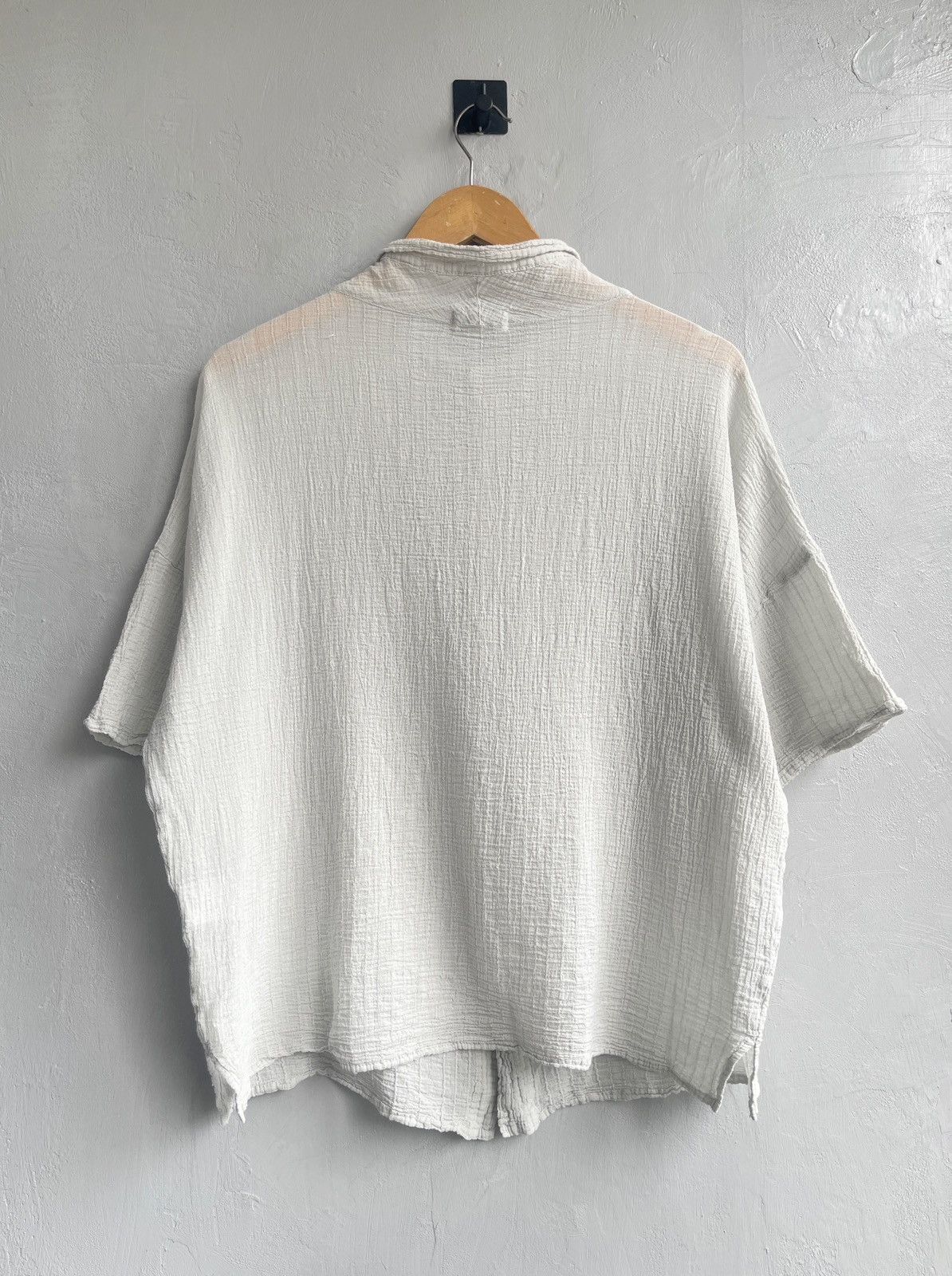 Issey Miyake Plantation Wrinkled Grey Shirt Size US M / EU 48-50 / 2 - 4 Thumbnail