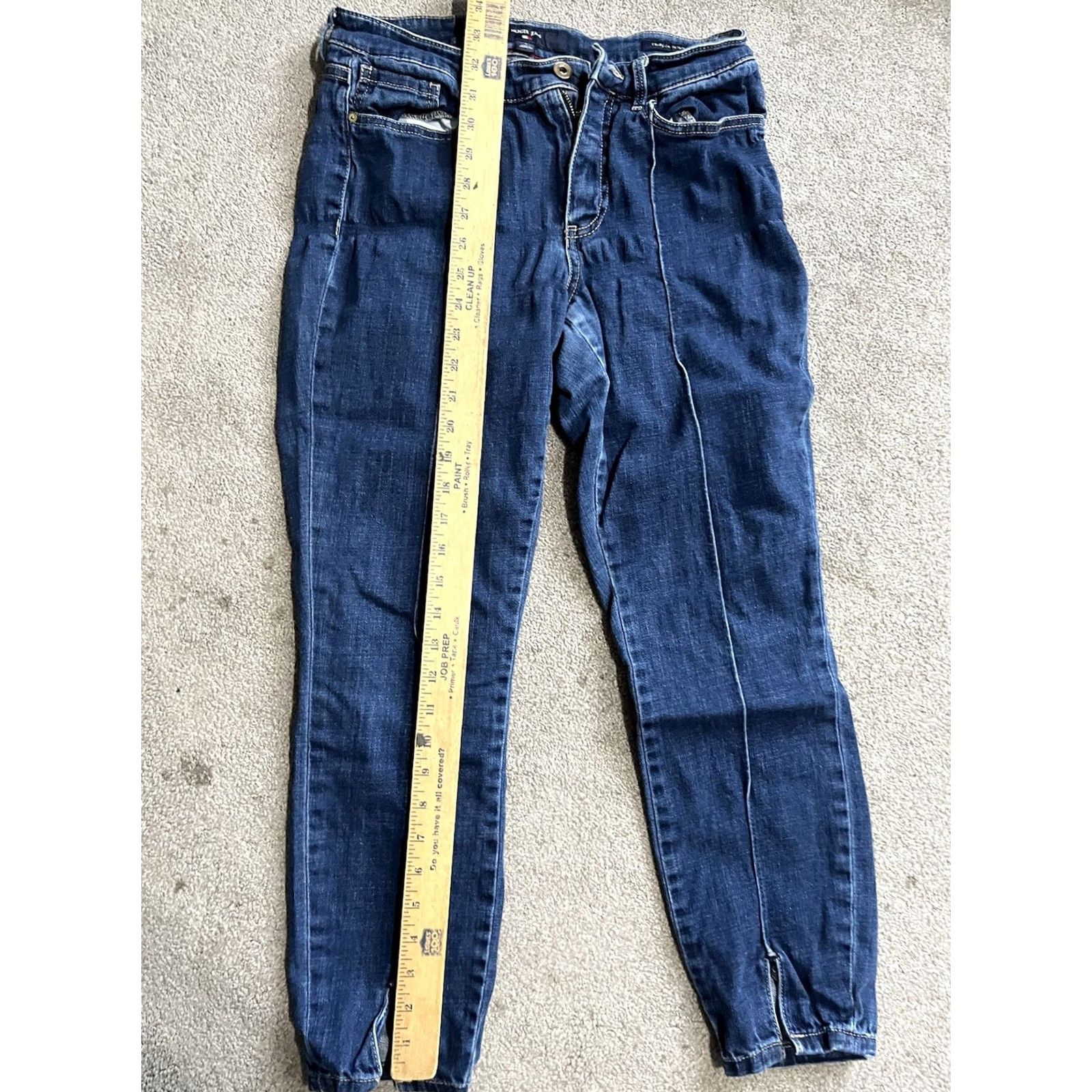 Tommy Hilfiger Tommy Hilfiger Women's Blue Tribeca Stretch Skinny Jeans Pants Size 4 Size 27" / US 4 / IT 40 - 7 Thumbnail
