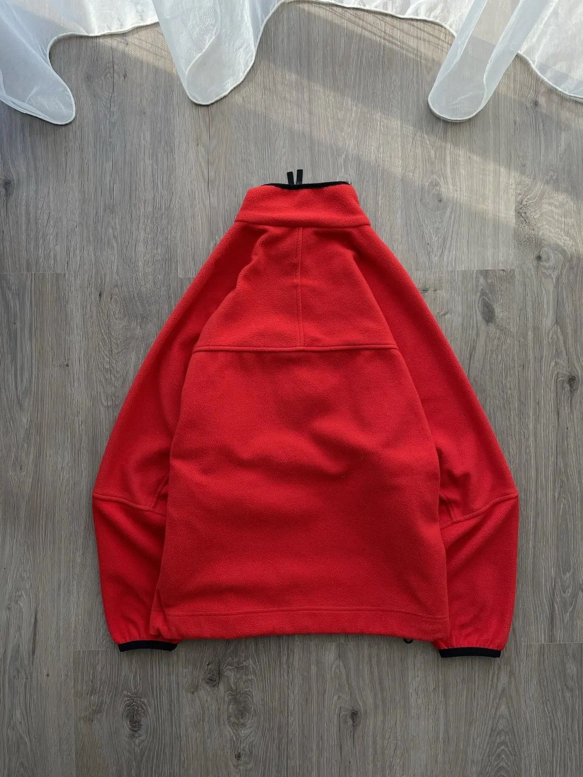 Nike × Nike ACG × Vintage Vintage Nike ACG Fleece Jacket Red Y2K big Logo Size US M / EU 48-50 / 2 - 14 Thumbnail