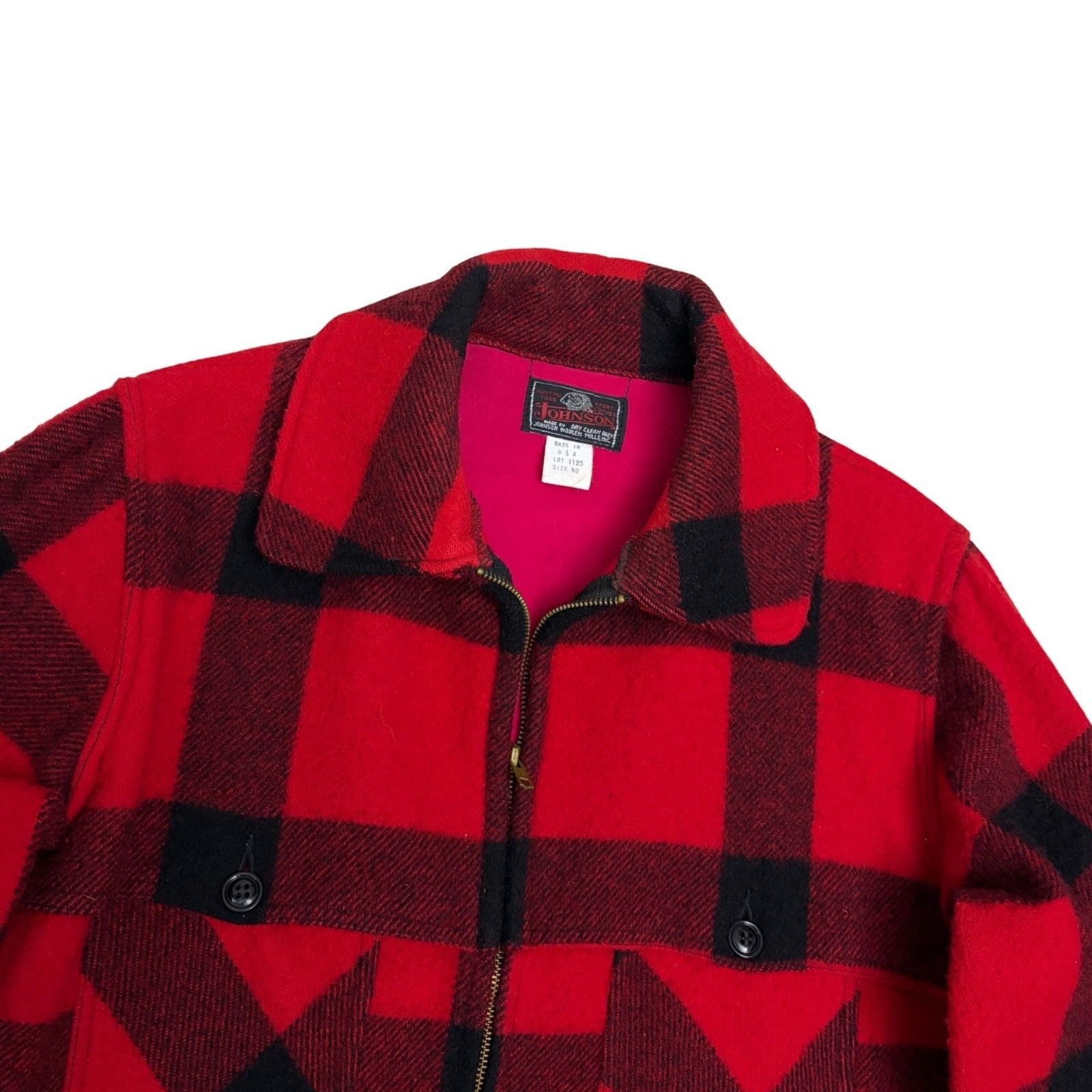 Johnson Woolen Mills RARE VINTAGE 50s Johnson Woolen Mills Wool Hunting Jacket Size US M / EU 48-50 / 2 - 3 Thumbnail