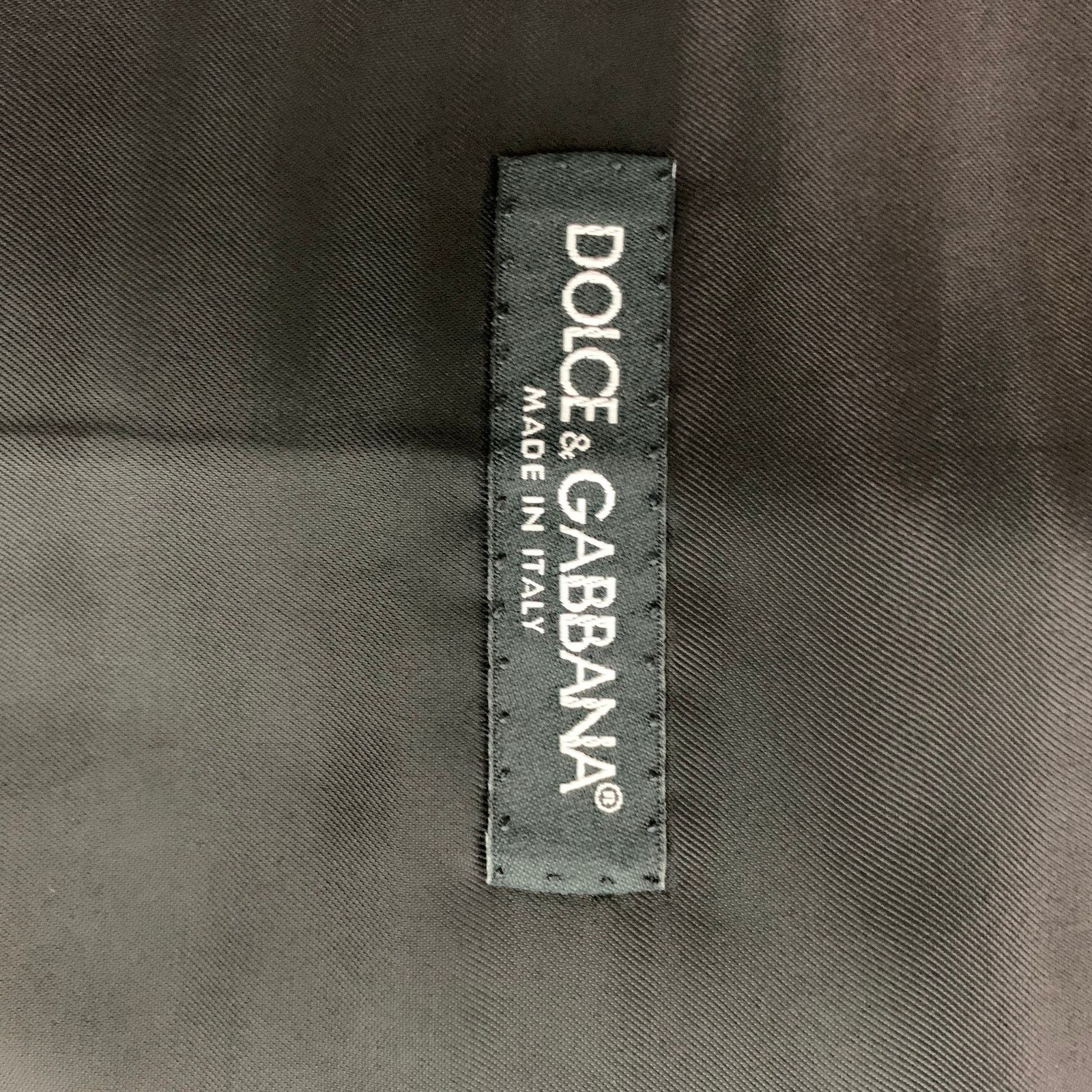 Dolce & Gabbana DOLCE & GABBANA Size 46 Solid Wool Buttoned Black Vest Size 46R - 4 Thumbnail