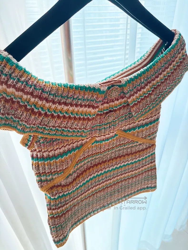 Chanel Chanel 2017 Cuban one-character knitted knitted top Size XXS / US 00 / IT 34 - 5 Thumbnail