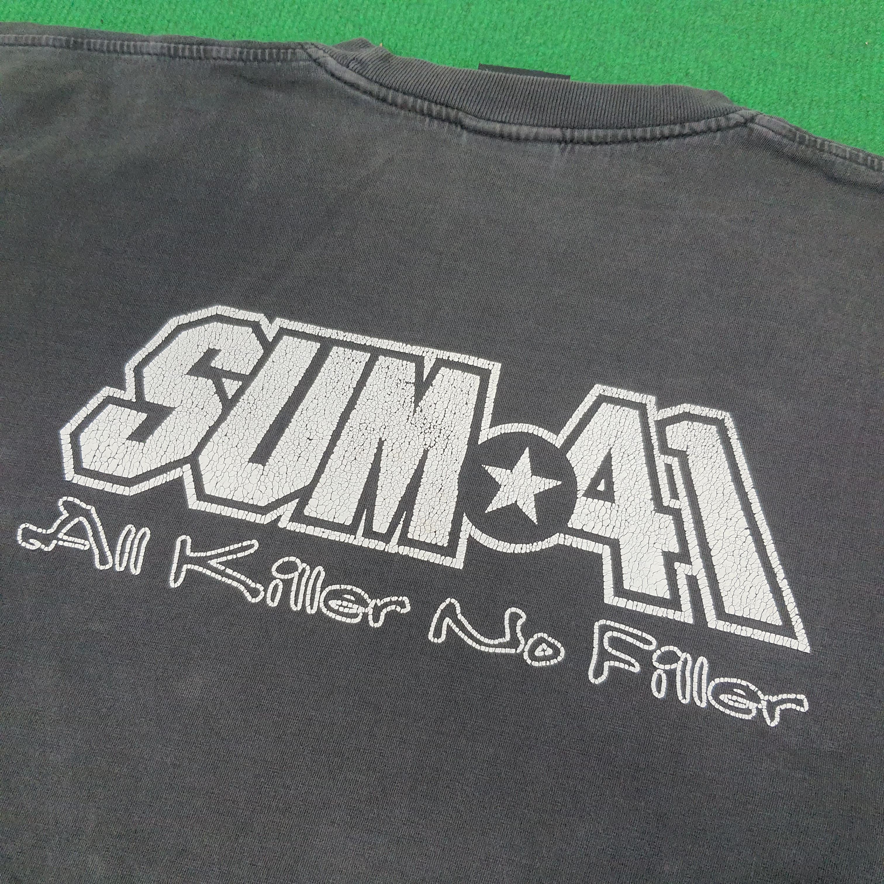 Band Tees Vintage Sum41 All Killer No filler Rock Band T-shirt Size US XL / EU 56 / 4 - 4 Thumbnail