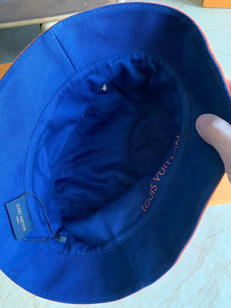 Louis Vuitton Louis Vuitton Reversible Orange Fisherman Hat 2505-Nextarro Size ONE SIZE - 5 Thumbnail