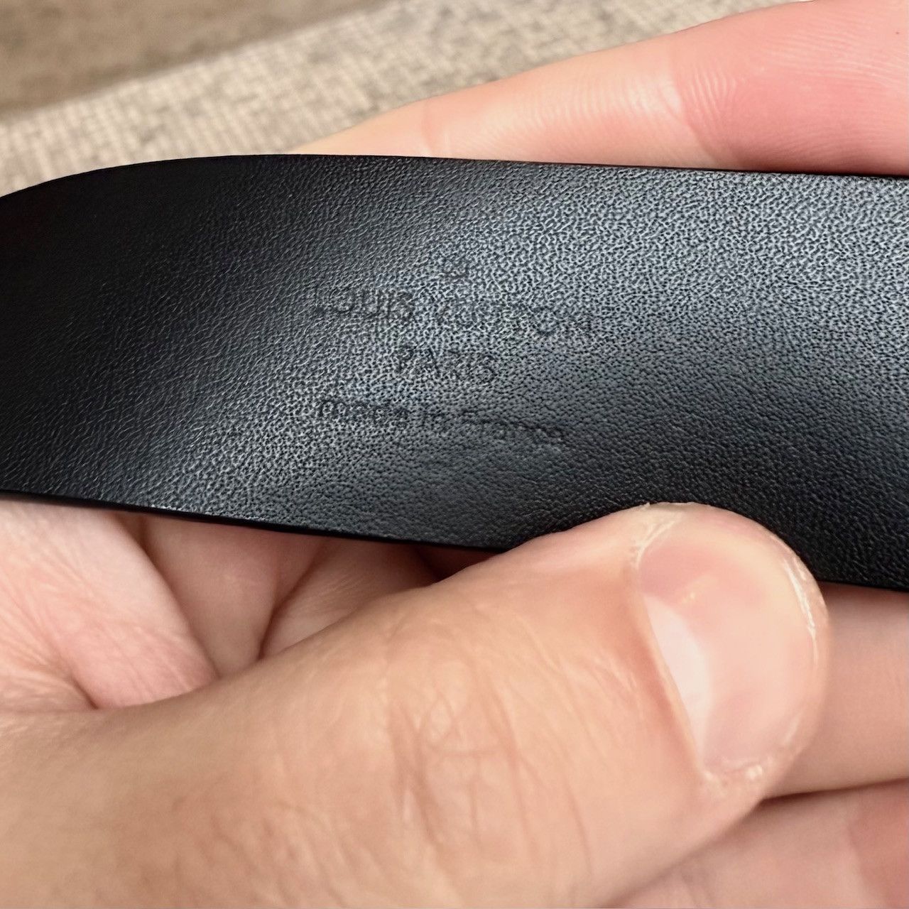 Louis Vuitton Louis Vuitton Black LV Skyline 30mm Belt Size 36 - 9 Thumbnail