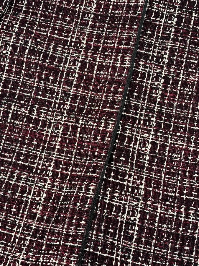 Prada AW2015 Prada Textured Black & Bordeaux Tweed Long Coat Size S / US 4 / IT 40 - 9 Thumbnail