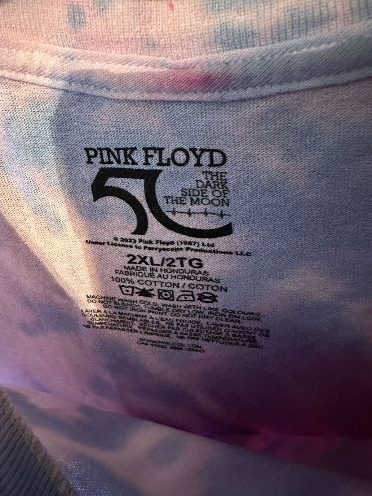 Vintage AUTHENTIC PINK FLOYD MEN'S XL "THE DARK SIDE OF THE MOON" Size US XL / EU 56 / 4 - 2 Thumbnail