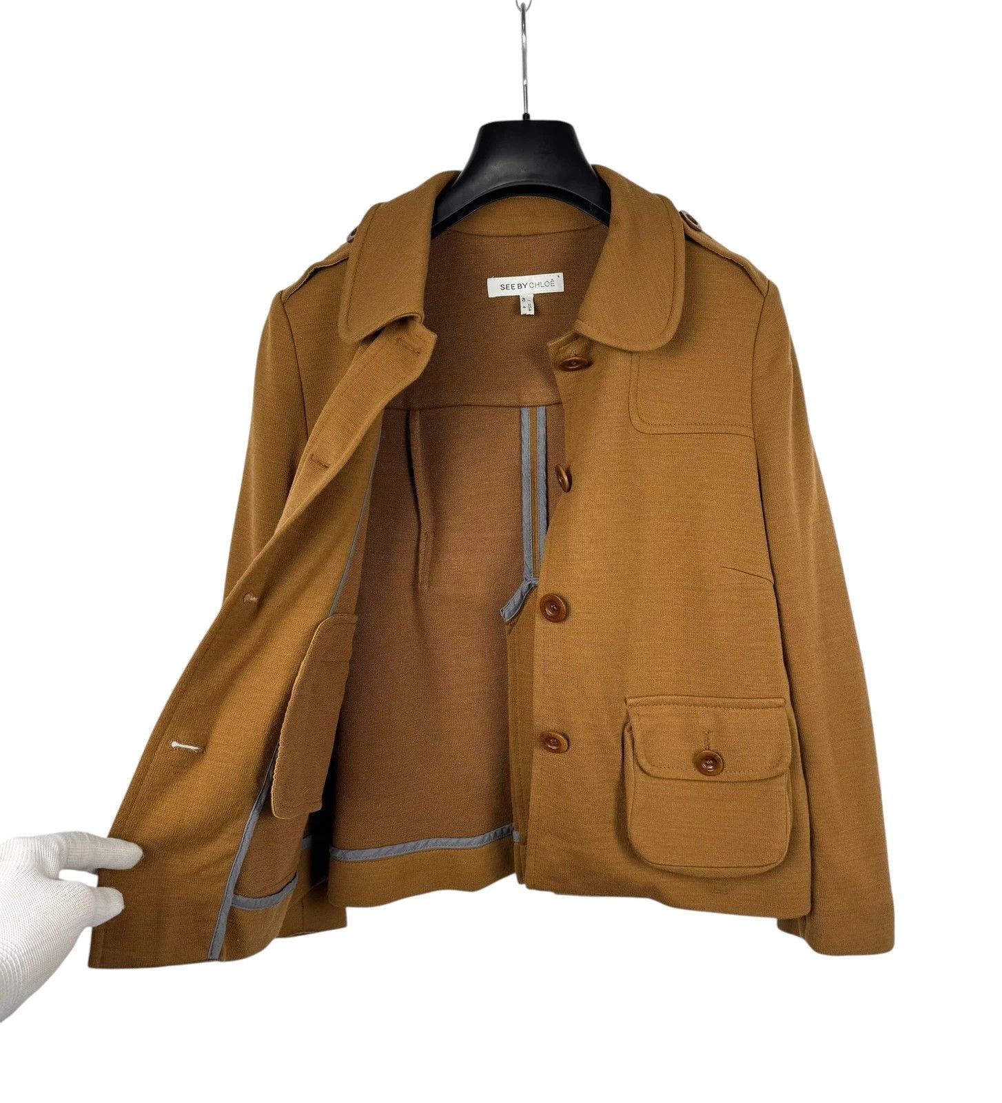 See by Chloe See By Chloe Acrylic Wool Jacket Collared size US4 I40 Size S / US 4 / IT 40 - 9 Thumbnail