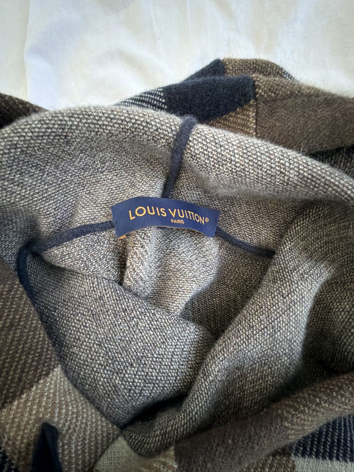 Louis Vuitton Louis Vuitton Damier Cashmere Hoodie Size US XS / EU 42 / 0 - 4 Thumbnail