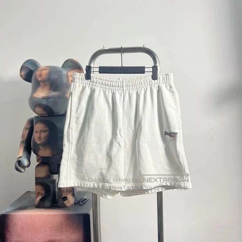 Balenciaga Balenciaga Embroidered Wave Shorts. Size US 26 / EU 42 - 2 Thumbnail