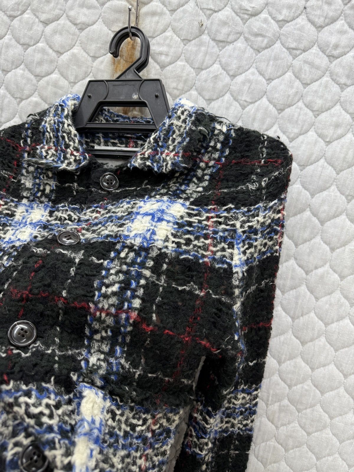 Issey Miyake 🔥🔥🔥ARCHIVE ISSEY MIYAKE SUNAO KUWAHARA TWEED KNIT JACKET Size S / US 4 / IT 40 - 5 Thumbnail