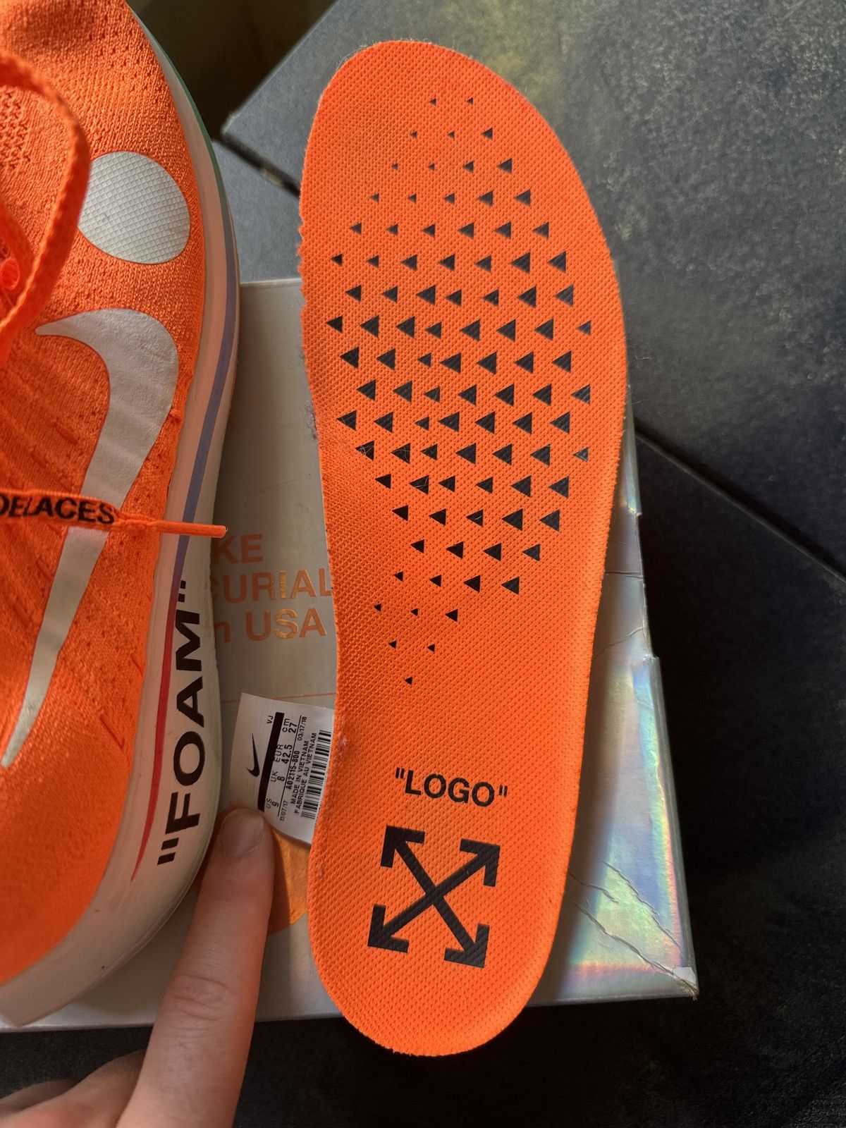 Nike × Off-White Off-White Zoom Fly Mercurial Size US 9 / EU 42 - 3 Thumbnail