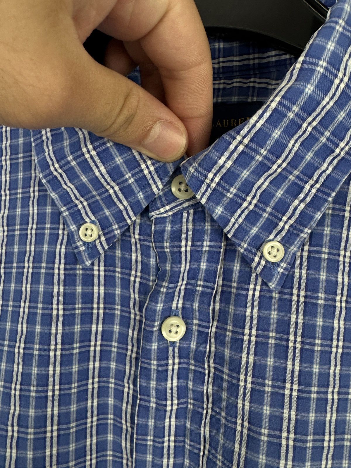 Polo Ralph Lauren Polo Ralph Lauren Short Sleeve Shirt Blue Checkered Classic Size US L / EU 52-54 / 3 - 6 Thumbnail