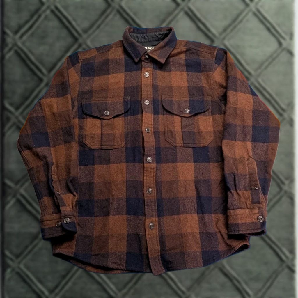 Filson Filson Northwest Wool Shirt Brown Plaid Button Up Long Sleeve Medium Mens Casual Workwear Outdoor Classic Size US M / EU 48-50 / 2 - 1 Thumbnail