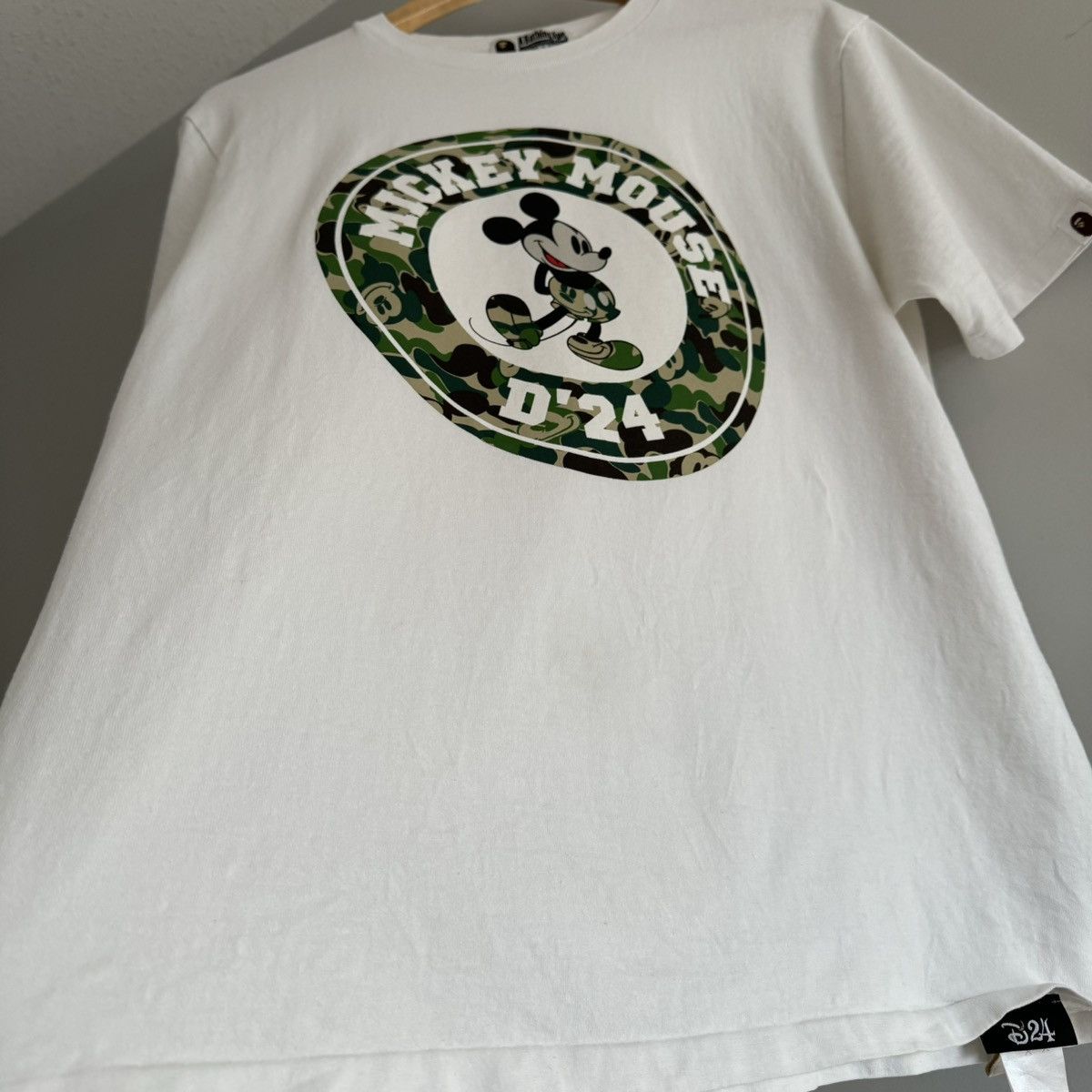 Bape × Disney Bape x Disney D24 Mickey Mouse Green ABC Camo Tee Size US L / EU 52-54 / 3 - 15 Thumbnail