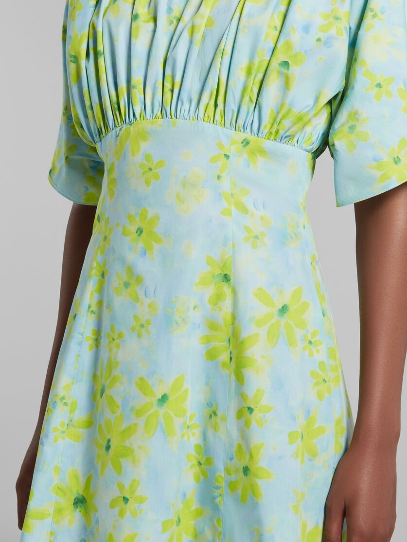 Marni o1w1db10125 Floral Print Cotton Dress in Multicolor Size M / US 6-8 / IT 42-44 - 5 Thumbnail