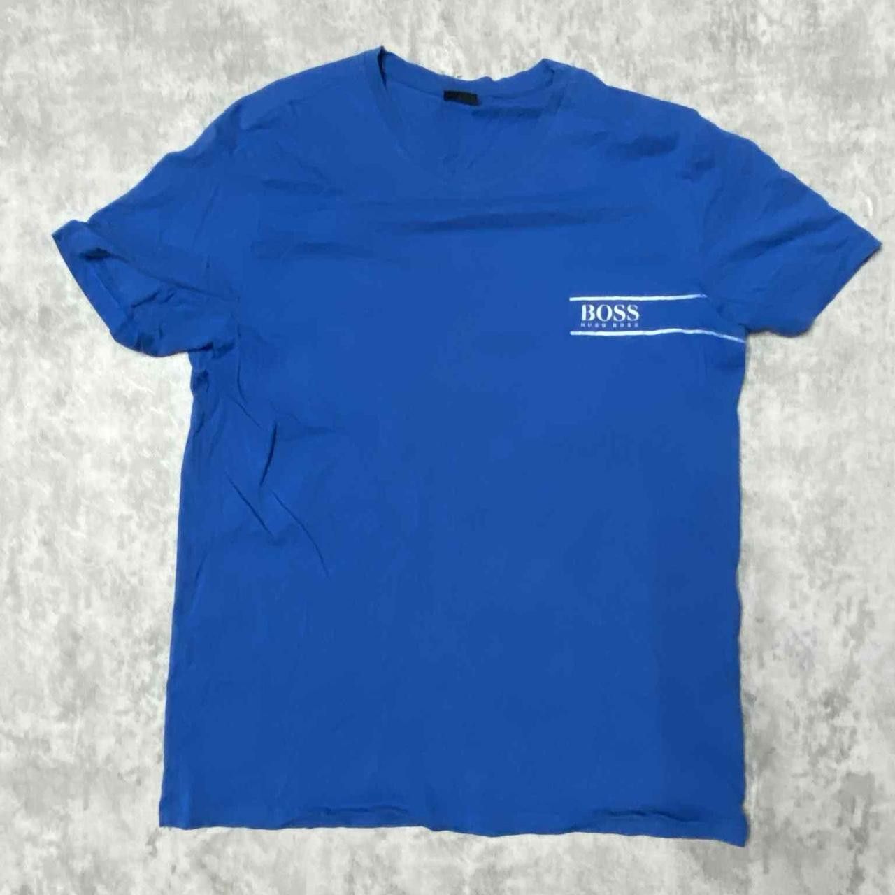 Hugo Boss Blue T-shirt vintage Size US L / EU 52-54 / 3 - 1 Thumbnail