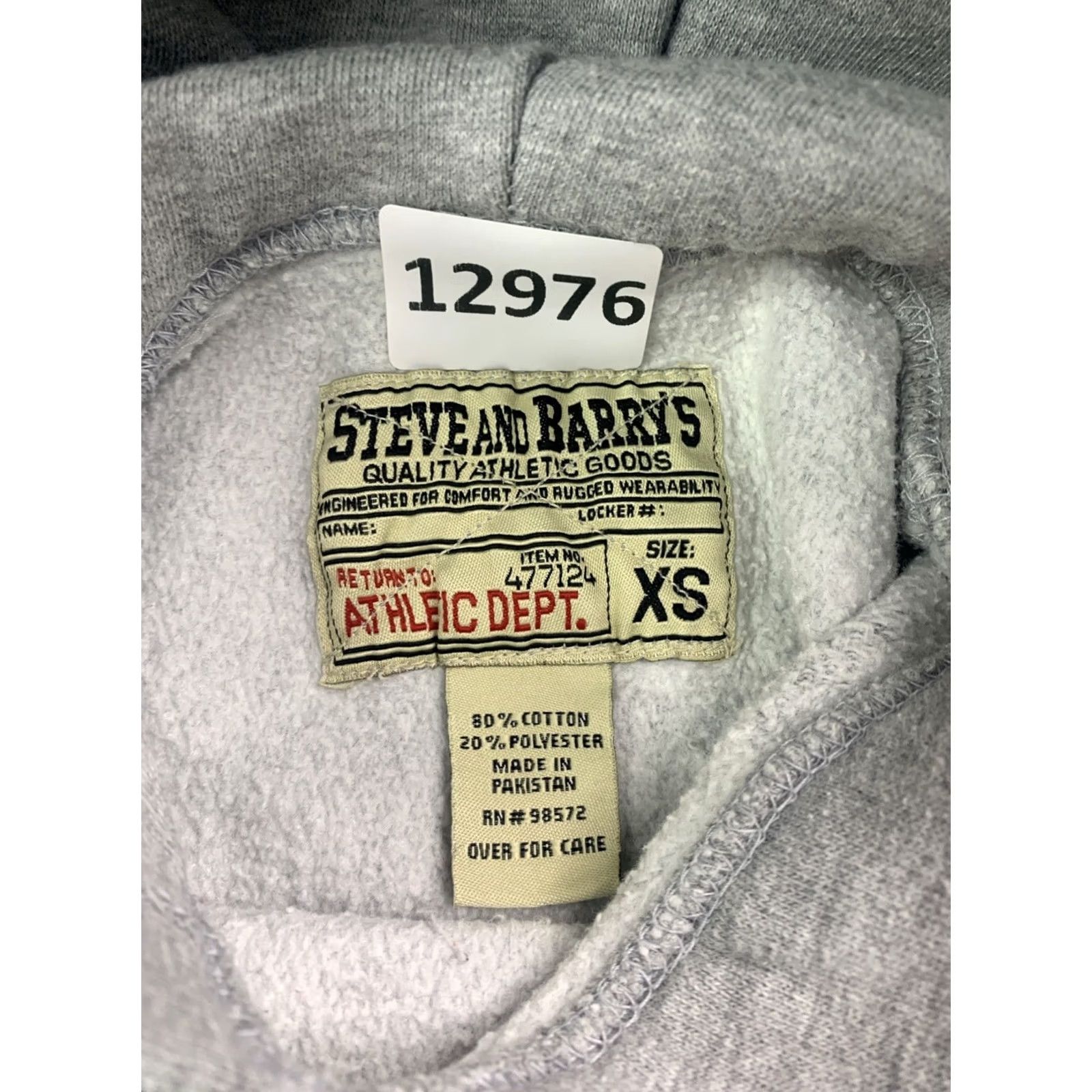 Vintage VINTAGE Steve & Barry’s Michigan State Embroidered Thick Hoodie Adults XS Gray 90s Embroidered Pullover Men Women Boys Girls Hoodie Size US XS / EU 42 / 0 - 4 Thumbnail