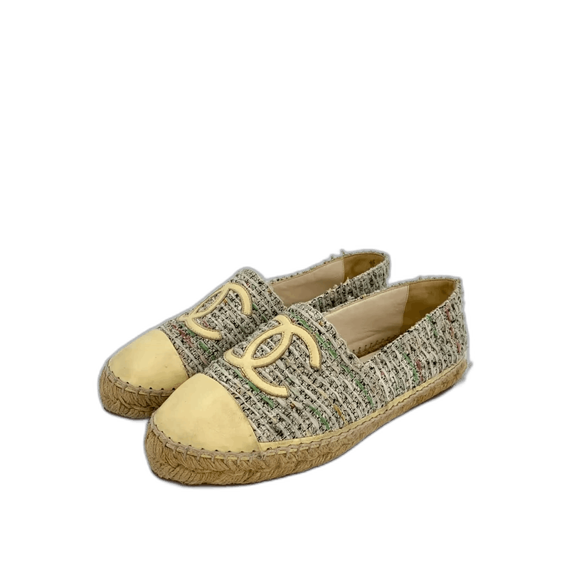 Chanel Yellow Chanel Fisherman SlipOn Shoes -2505 Size US 8 / EU 41 - 1 Thumbnail
