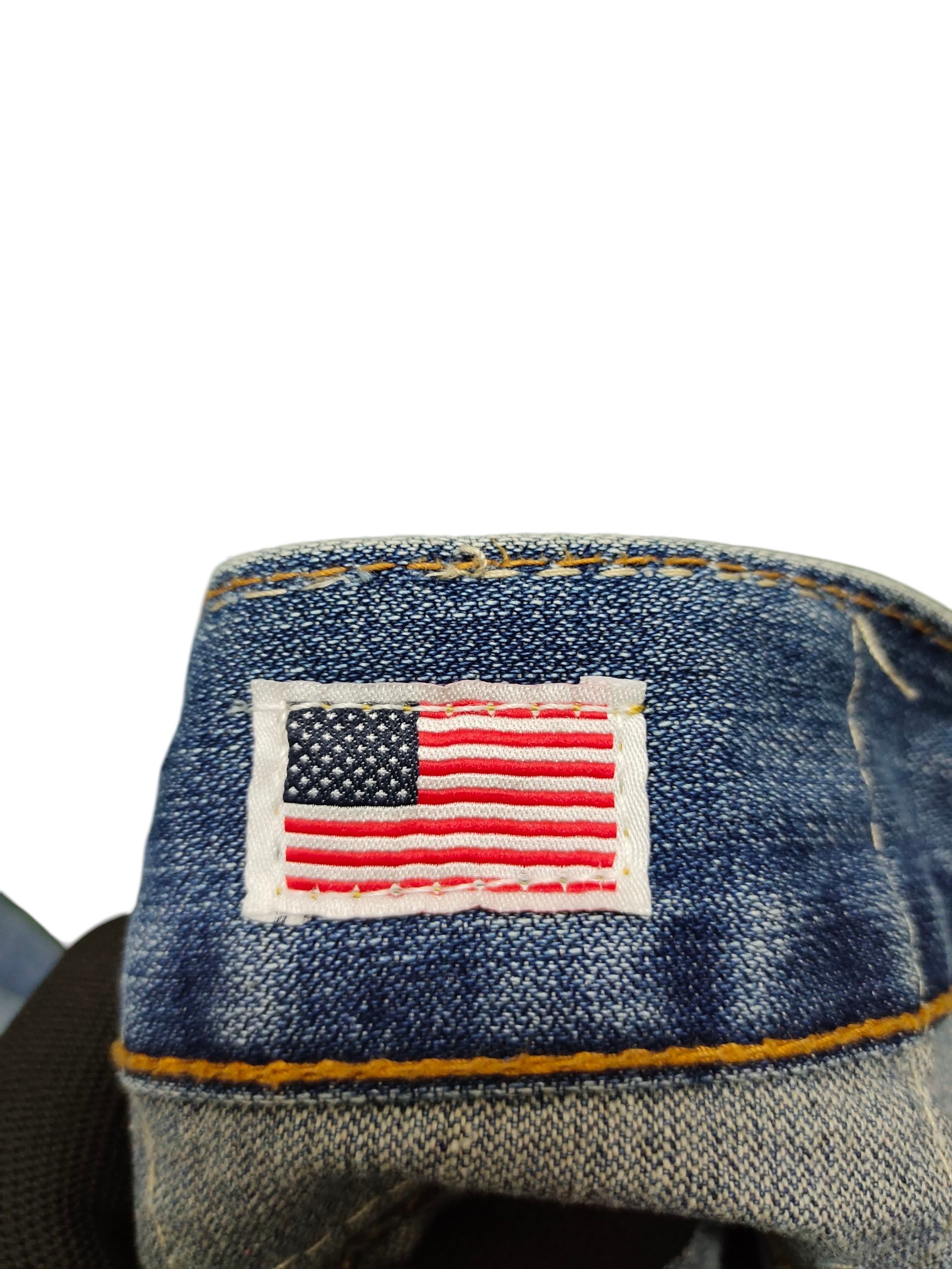 True Religion Vintage Y2k True Religion Usa Ricky Denim Jeans Size US 36 / EU 52 - 13 Thumbnail