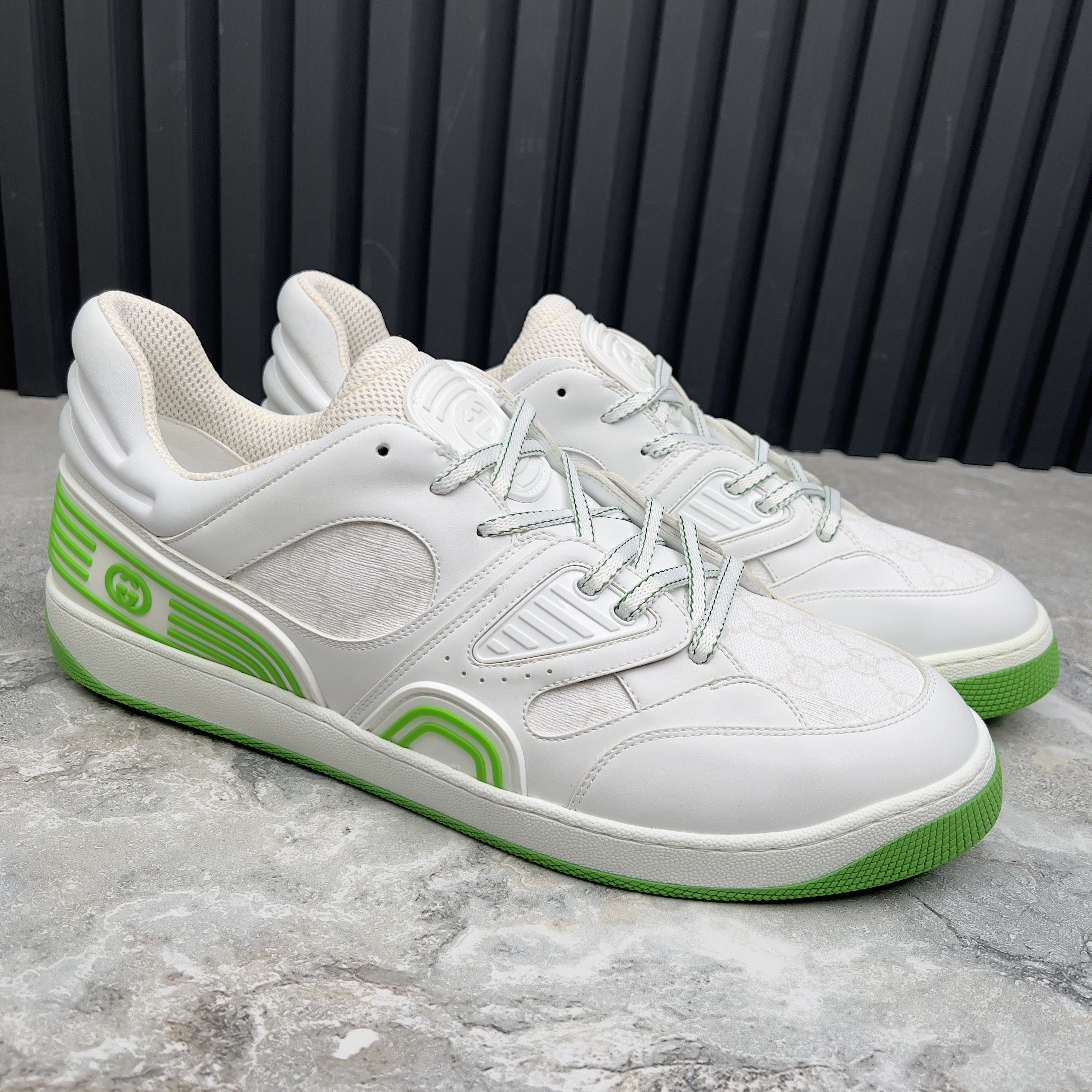 Gucci NEW GUCCI Basket GG Low Sneaker Monogram White Demetra Size US 15 / EU 48 - 5 Thumbnail
