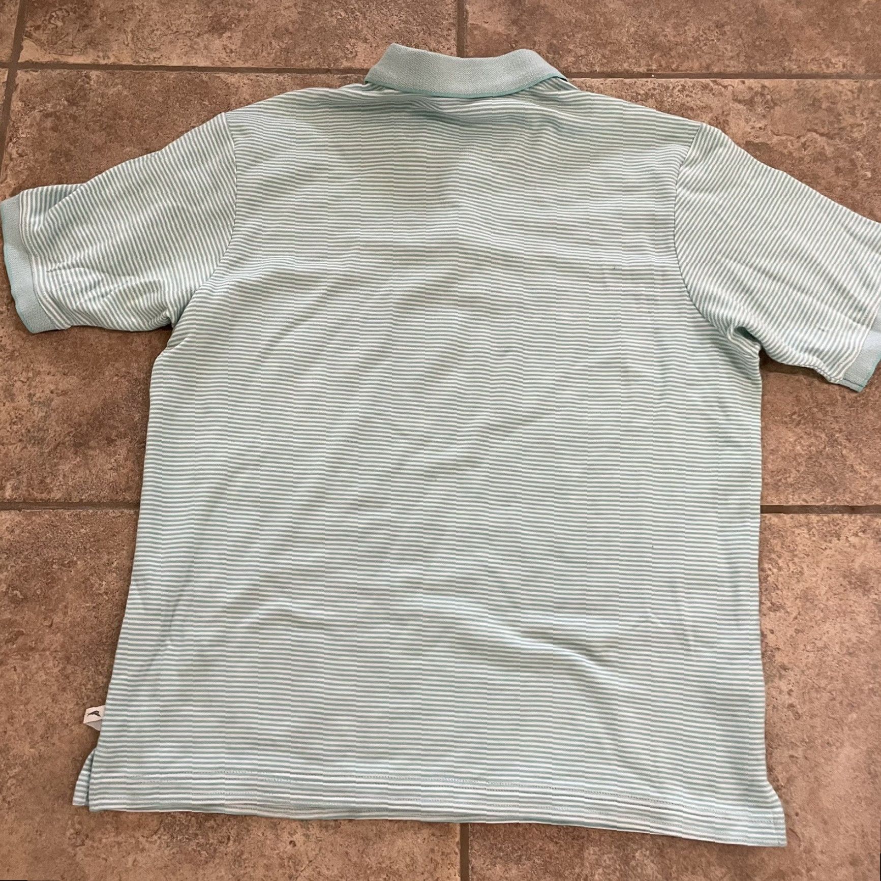 Tommy Bahama Tommy Bahama Polo Shirt Striped Light Blue Mens Size L Regular Shirt Polo Men Blue L Size US L / EU 52-54 / 3 - 5 Thumbnail