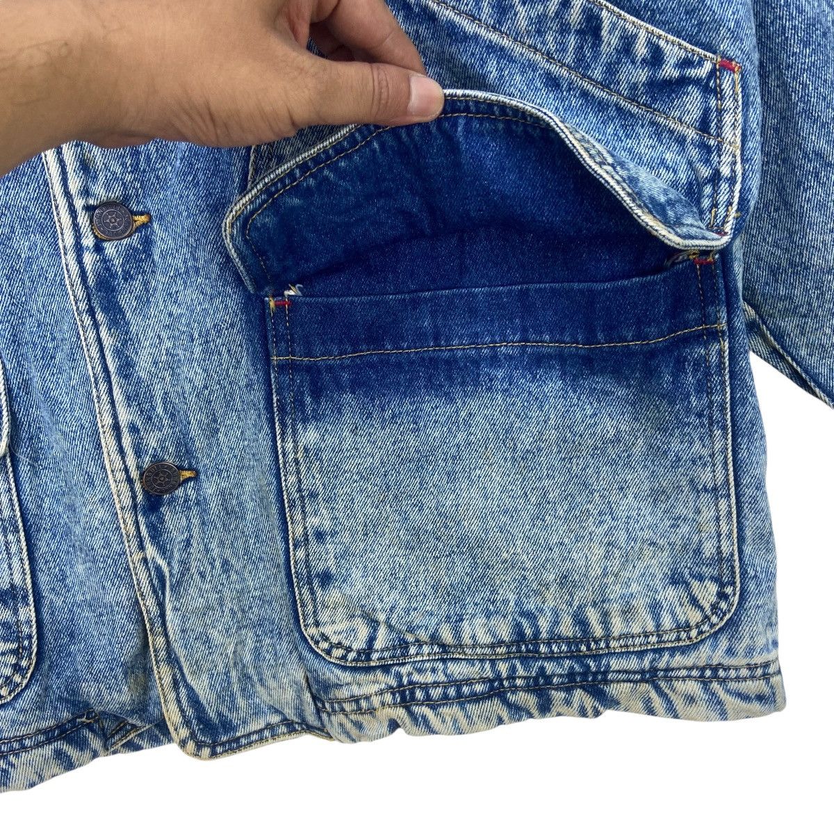 Johnbull Vintage Johnbull Worker Sherpa Lining Denim Barn Jacket Size US M / EU 48-50 / 2 - 14 Thumbnail