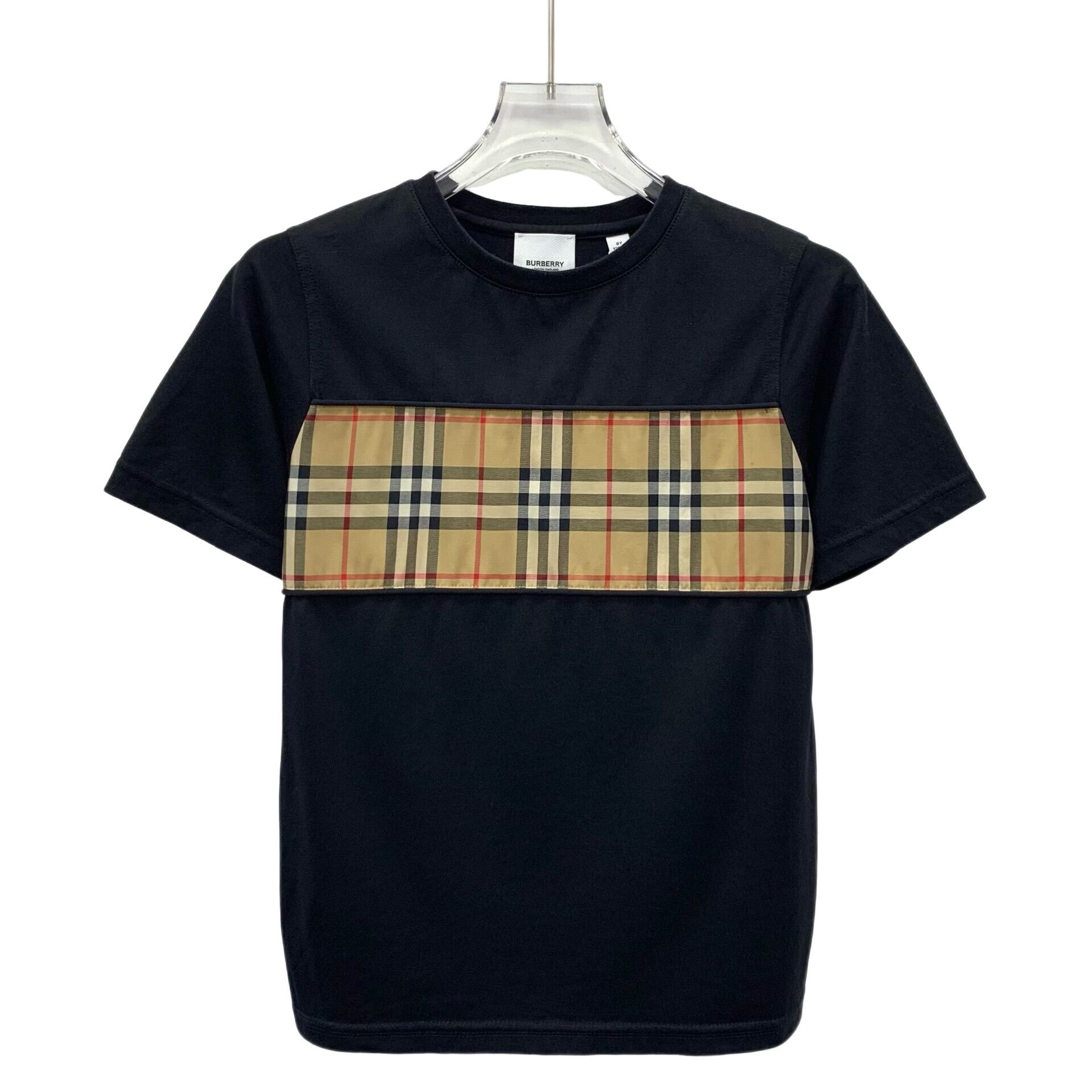 Burberry Burberry Check Panel T-Shirt Size 8Y Size US XXS / EU 40 - 1 Thumbnail