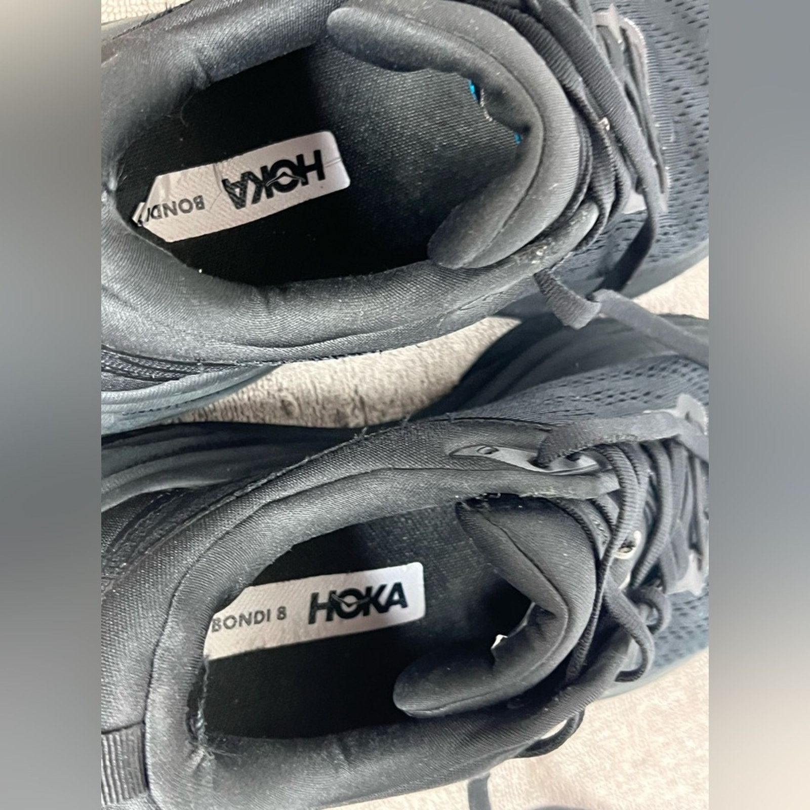 Hoka Hoka One Bondi 8 Women's Size 9 B Black Road Running Shoes Size US 9 / IT 39 - 8 Thumbnail