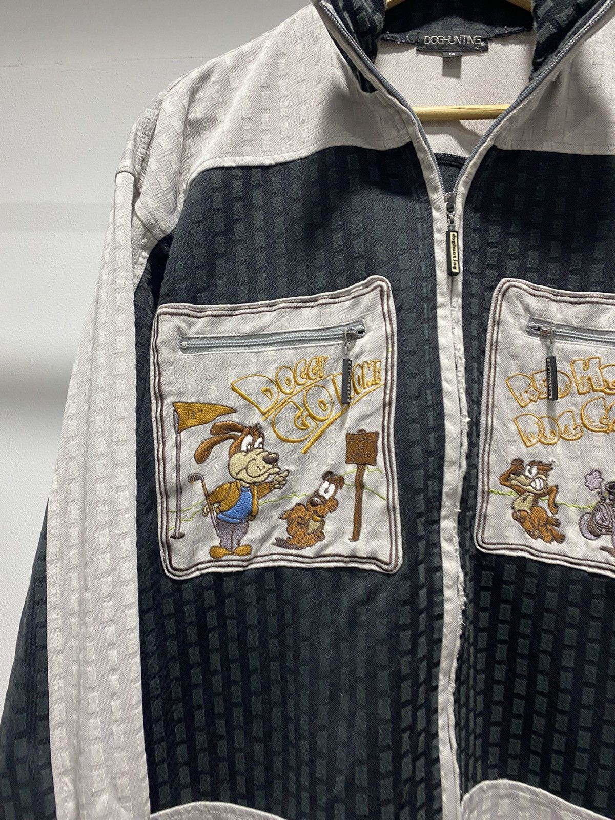 Cartoon Network × Vintage Sick☠️ Dog Hunting Zipper Sweater Embroidery Jacket Size US M / EU 48-50 / 2 - 3 Thumbnail