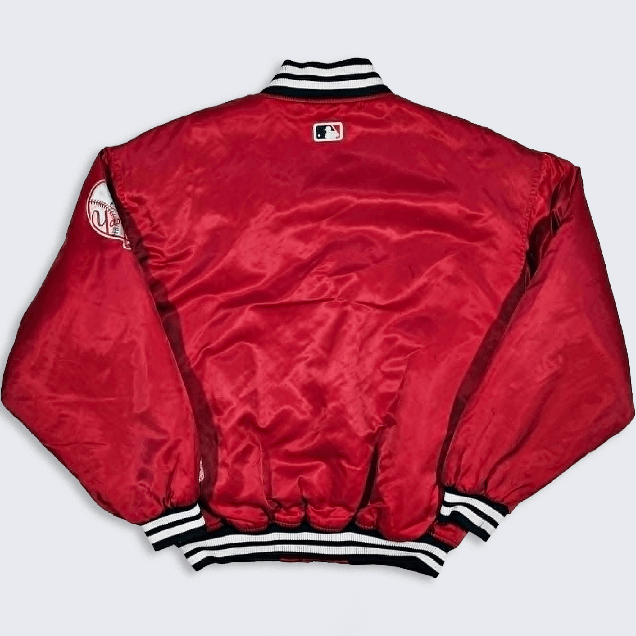 MLB New York Yankees Vintage 90s Starter Satin Bomber Jacket Size US XL / EU 56 / 4 - 2 Thumbnail
