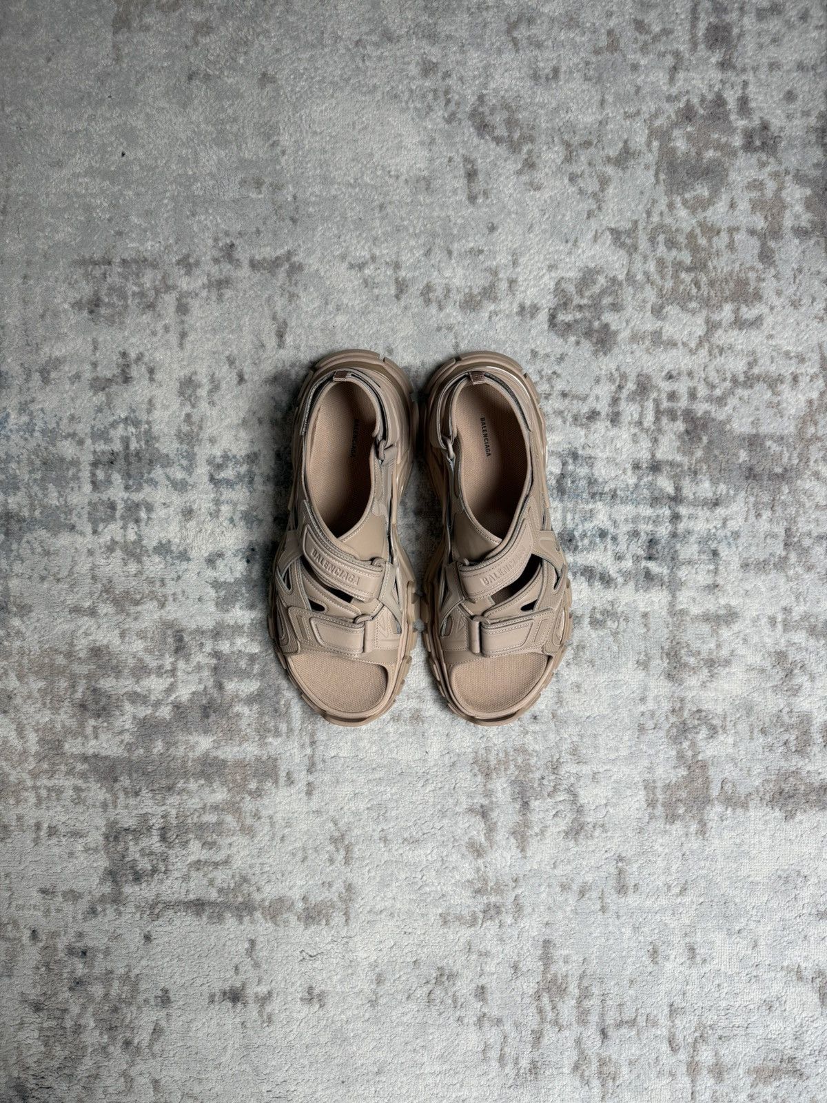 Balenciaga Balenciaga Track Sandals Beige Size US 14 / EU 47 - 2 Thumbnail
