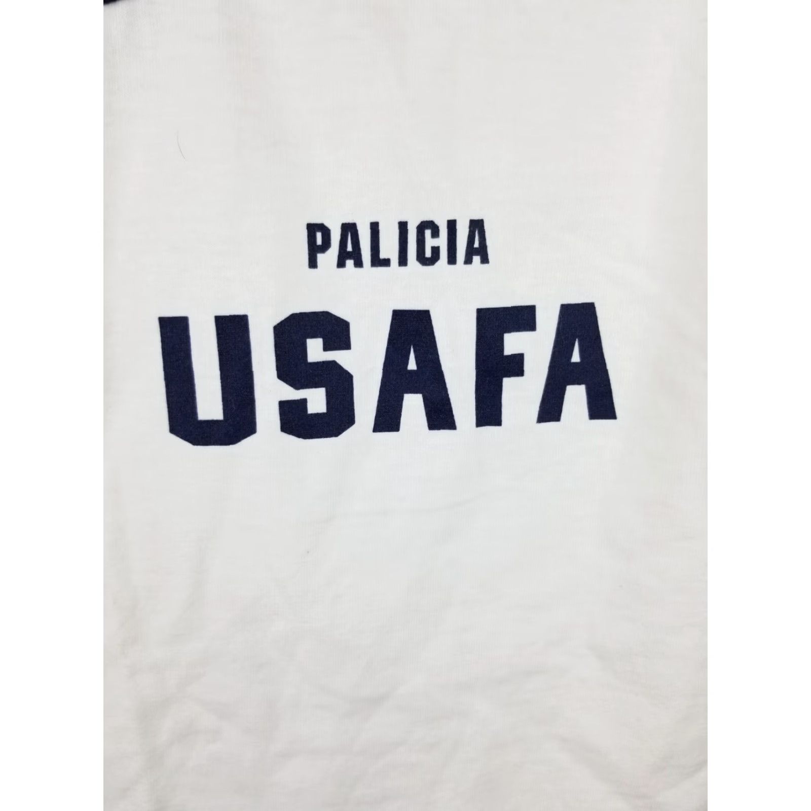 Vintage VINTAGE USAFA PALICIA WHITE RINGER T-SHIRT M Mens Short Sleeve Round Neck Cotton Jersey 20 inch 28 inch 90s 2000s Size US M / EU 48-50 / 2 - 2 Thumbnail