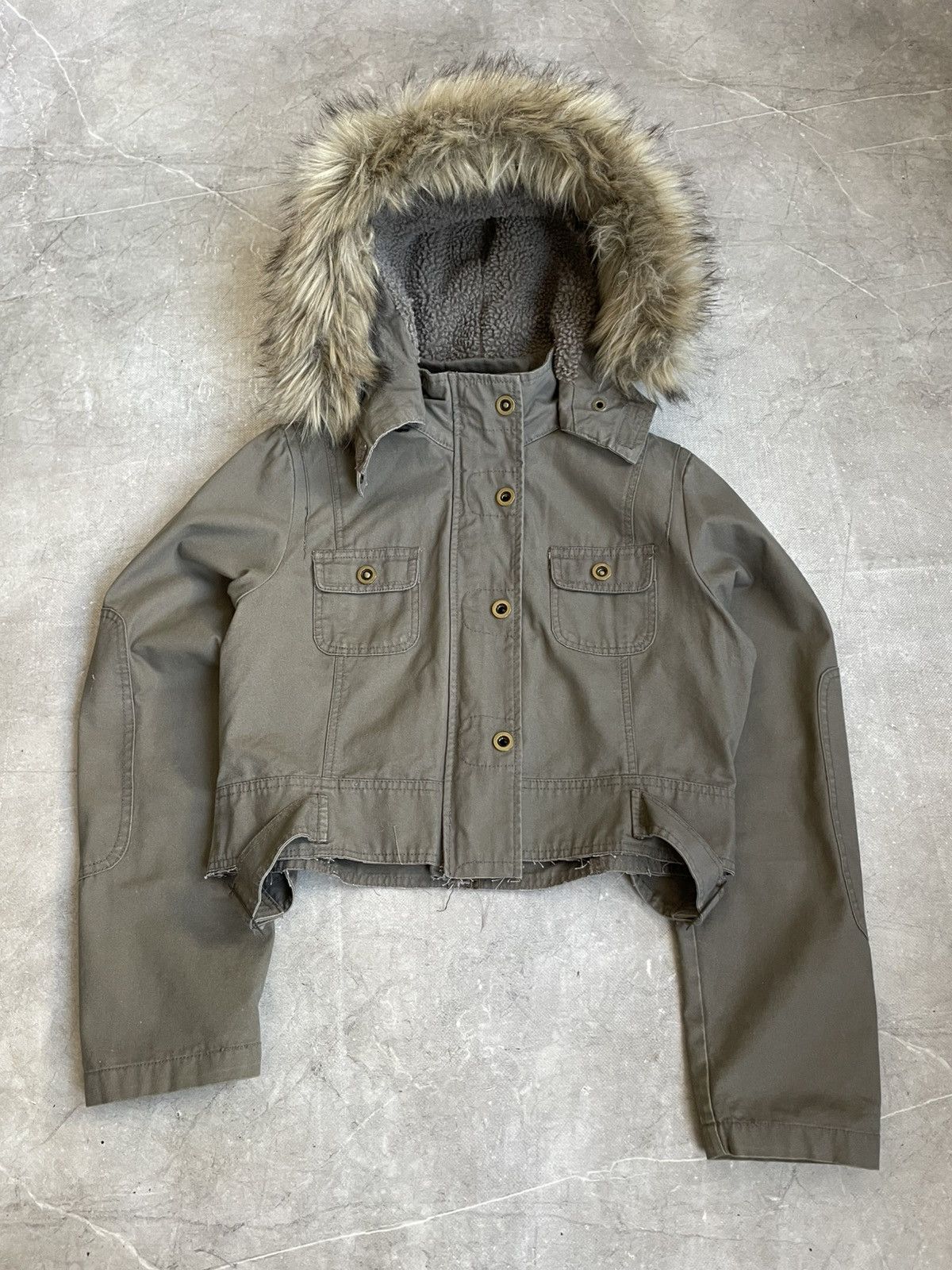 Junya Watanabe Junya Watanabe style cropped fur hood jacket y2k Size US M / EU 48-50 / 2 - 1 Thumbnail