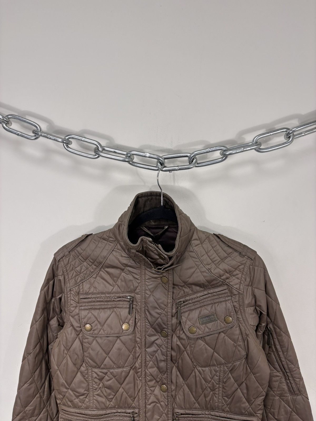 Barbour Barbour International Women’s Whitworth Quilted Jacket Size M / US 6-8 / IT 42-44 - 4 Thumbnail