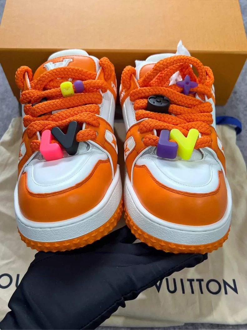 Louis Vuitton Louis Vuitton Orange Little Fat Ding shoes Size US 8.5 / EU 41-42 - 4 Thumbnail