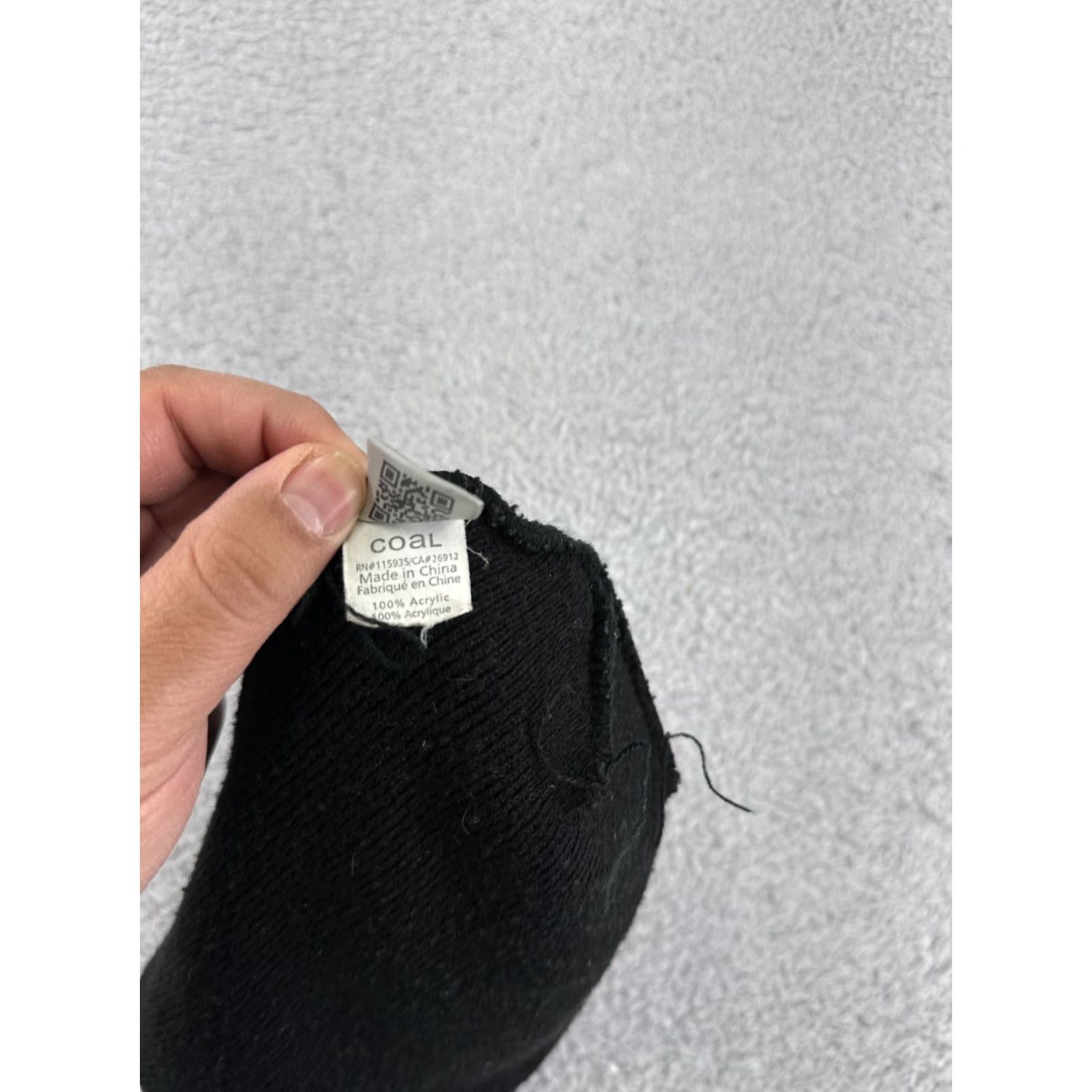 Coal Coal Headwear Beanie Adult One Size Black Acrylic Embroidered Hamburger Hat Men Beanie Logo Ski Fall Winter 2000s Mens Size ONE SIZE - 7 Thumbnail