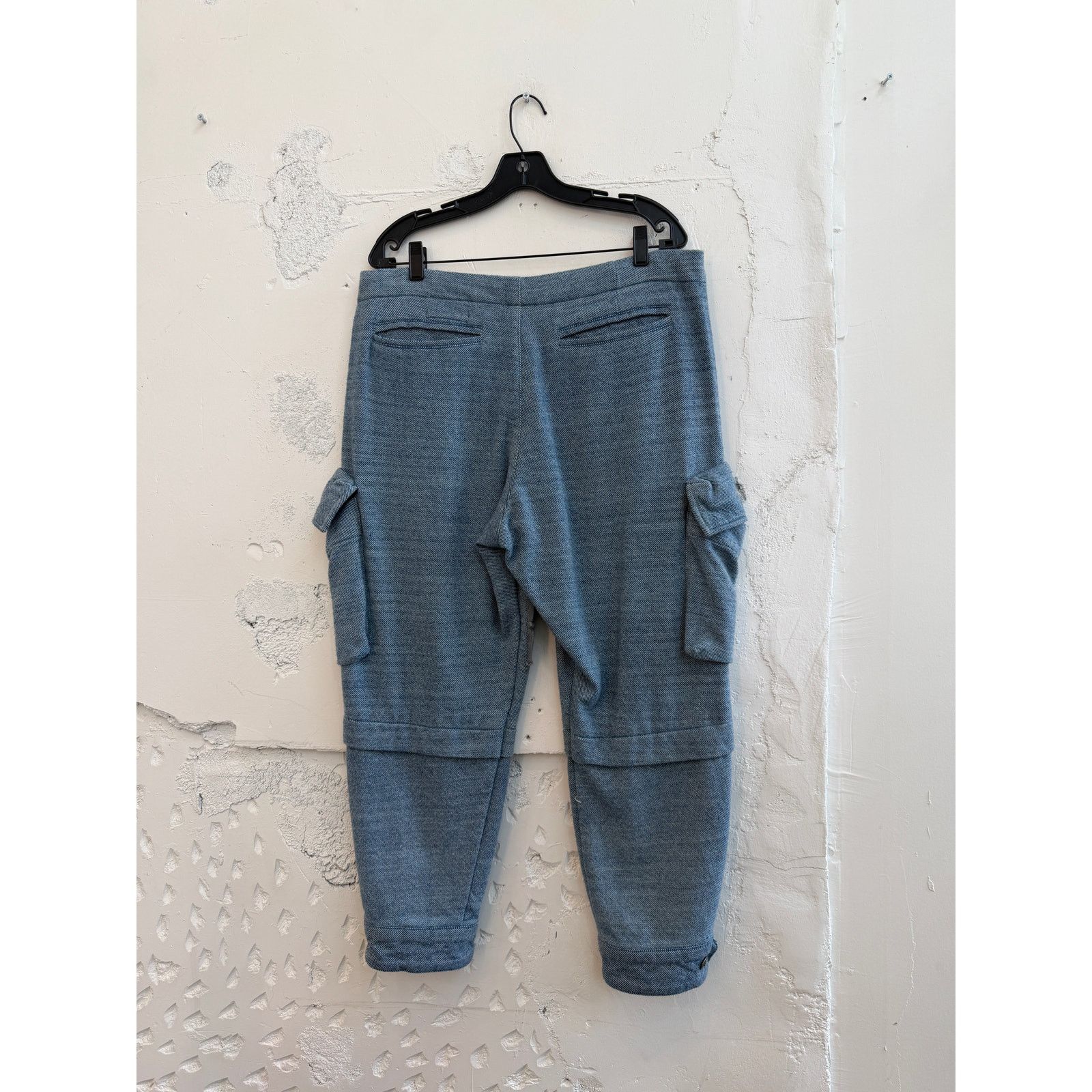 Greg Lauren Greg Lauren SAMPLE Blue Wool Twill GL Cargo Pants Size US 34 / EU 50 - 2 Thumbnail