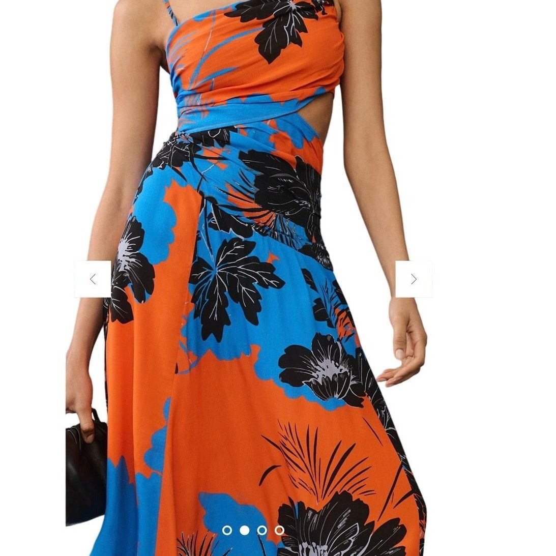 Anthropologie Anthropologie Tracy Reese Printed Asymmetrical Cutout Dress Size XS / US 0-2 / IT 36-38 - 3 Thumbnail