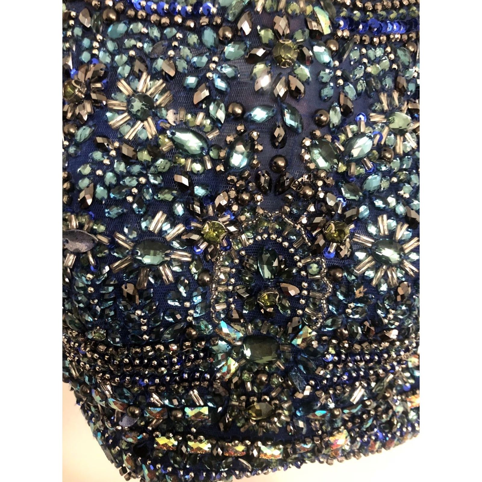 Vintage VINTAGE Sherri Hill Formal Jeweled Halter Top For Skirt Dress Prom Size XXS / US 00 / IT 34 - 7 Thumbnail