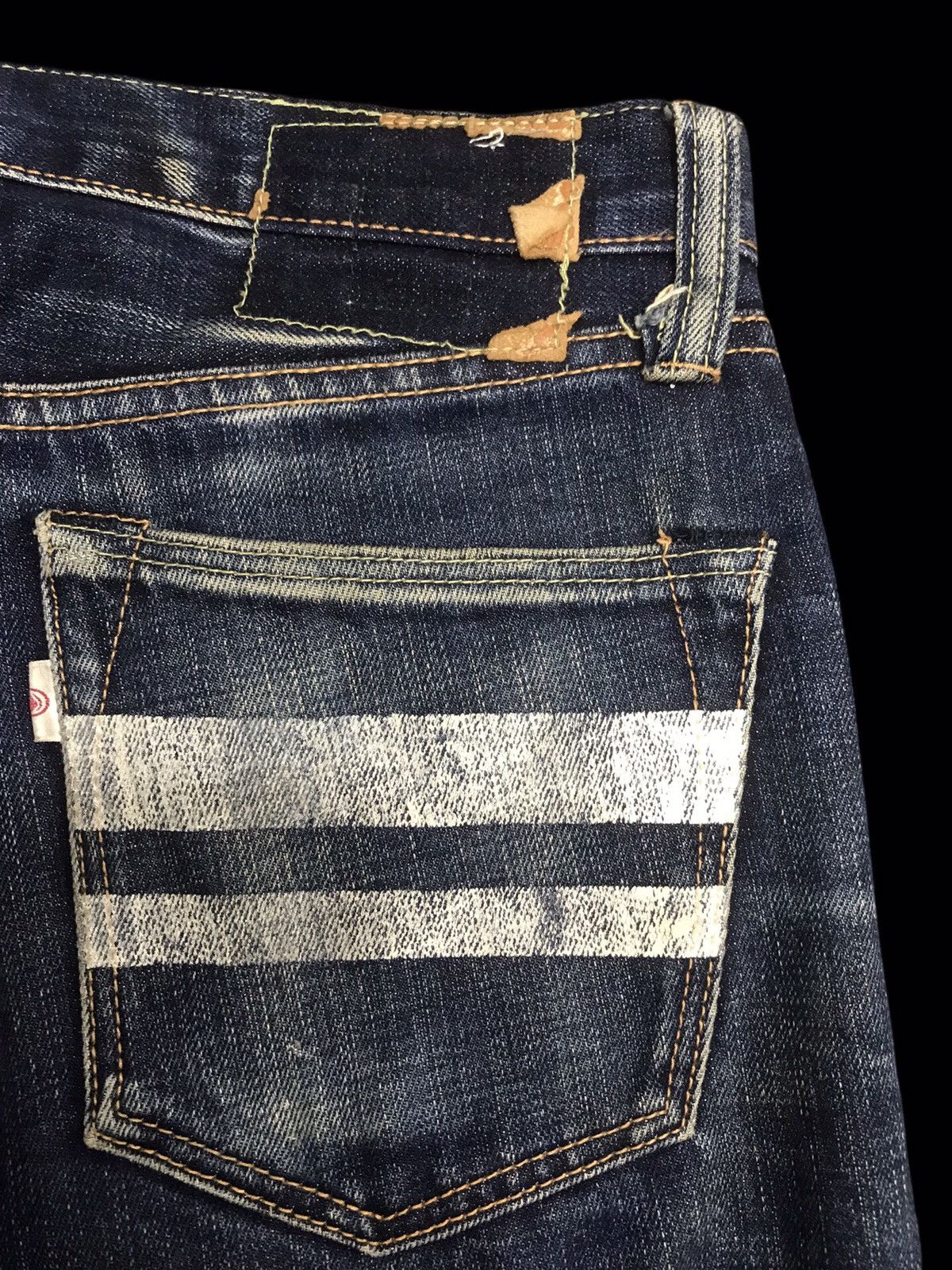 Japanese Brand 💥RAW DENIM💥MOMOTARO Heavyweight Selvedge Biker Denim F110 Size US 30 / EU 46 - 17 Thumbnail