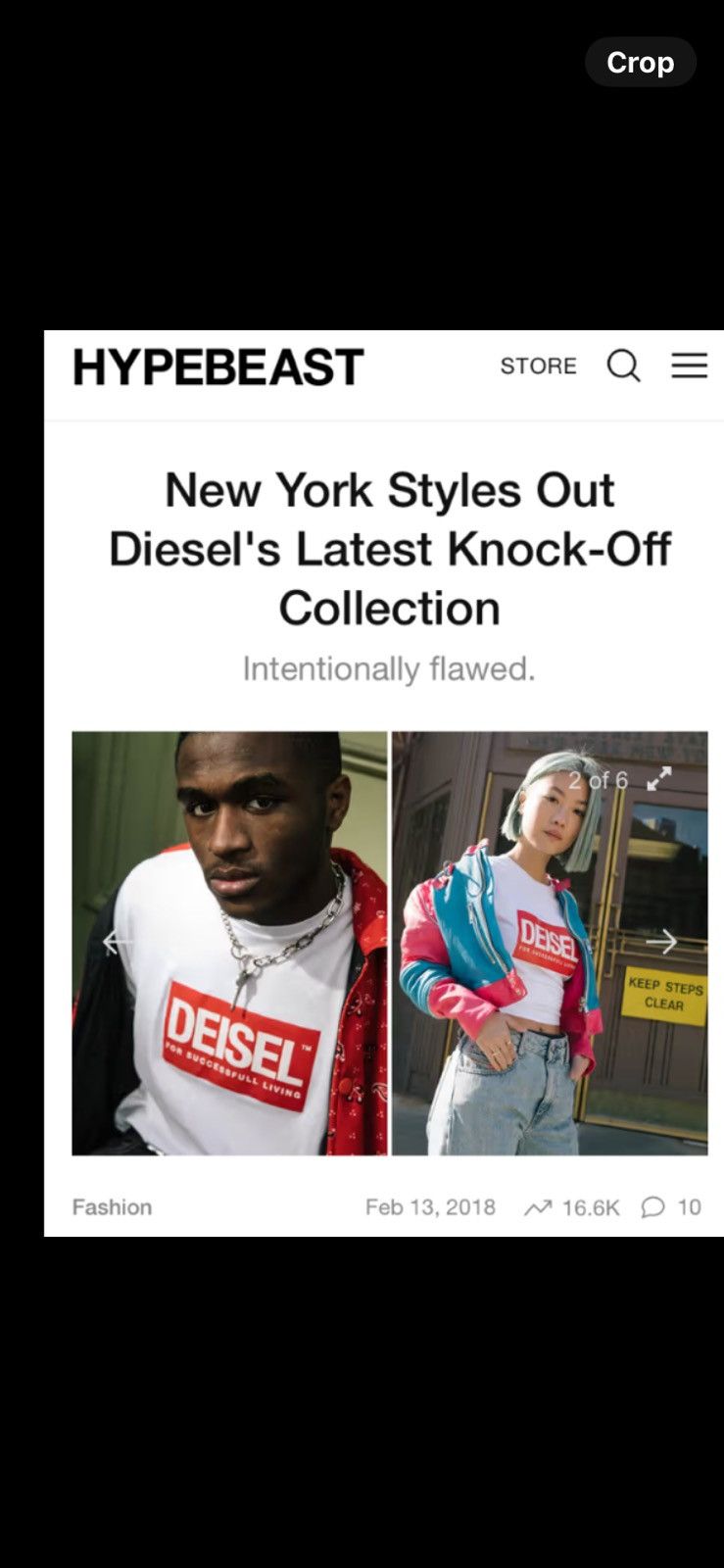Diesel DIESEL Misspelled Logo Limited Edition tee BNWT Size US M / EU 48-50 / 2 - 14 Thumbnail