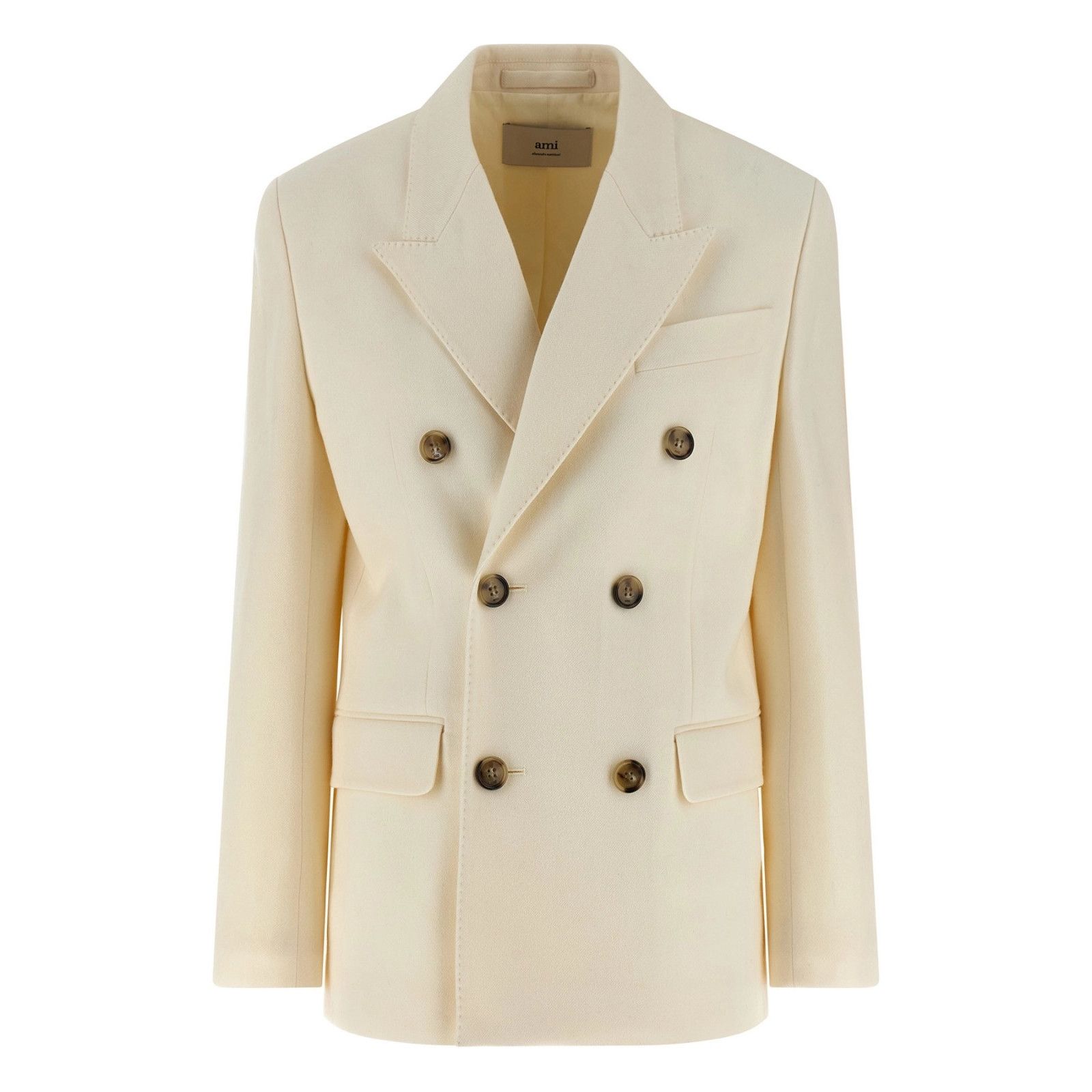 AMI AMI PARIS White Wool Blazer Jacket New & Authentic (Women's Size XS / US 0-2 / IT 36-38 - 1 Thumbnail