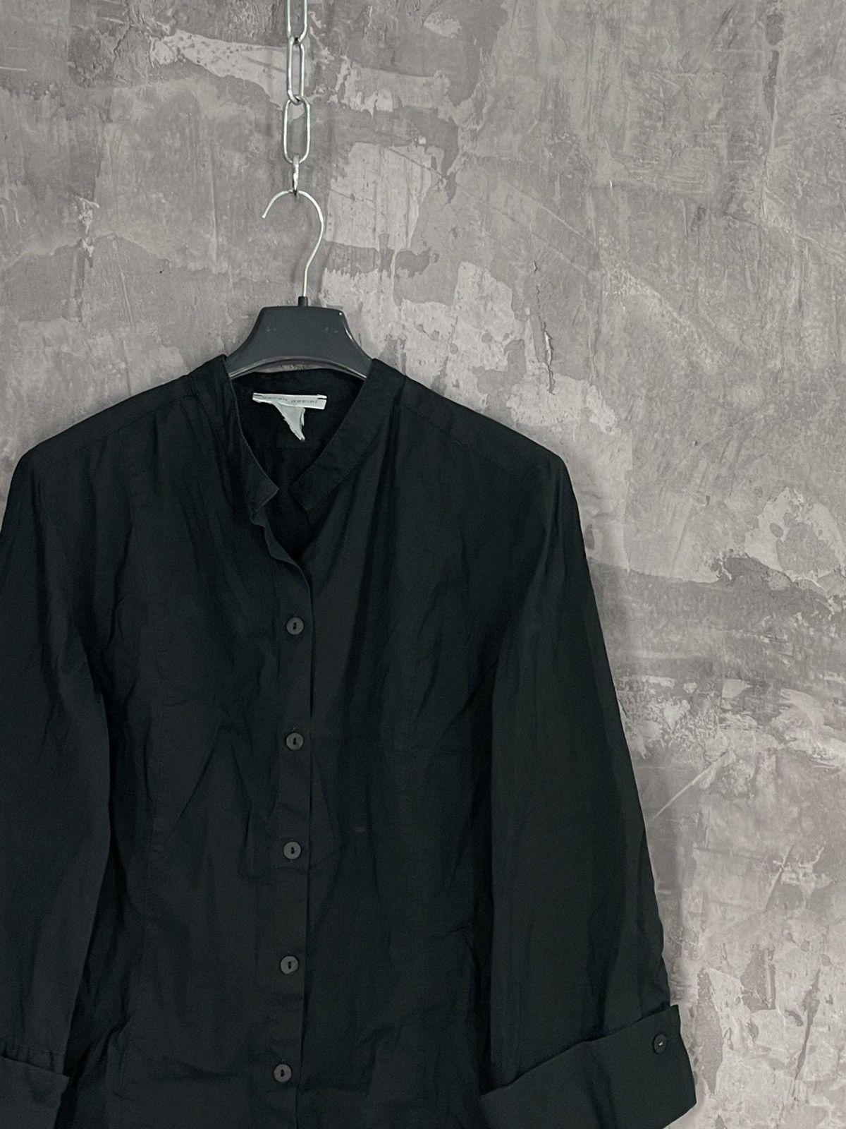 Sarah Pacini × Vintage Sarah Pacini asymmetric blouse Flared sleeve vintage 90s Size M / US 6-8 / IT 42-44 - 4 Thumbnail